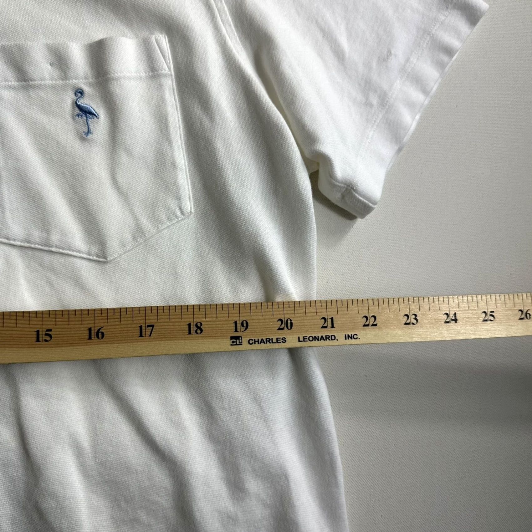 Tailorbyrd TAILORBYRD Golf Polo Shirt Men’s Large Flamingo White Preppy Shirt Size US L / EU 52-54 / 3 - 7 Thumbnail