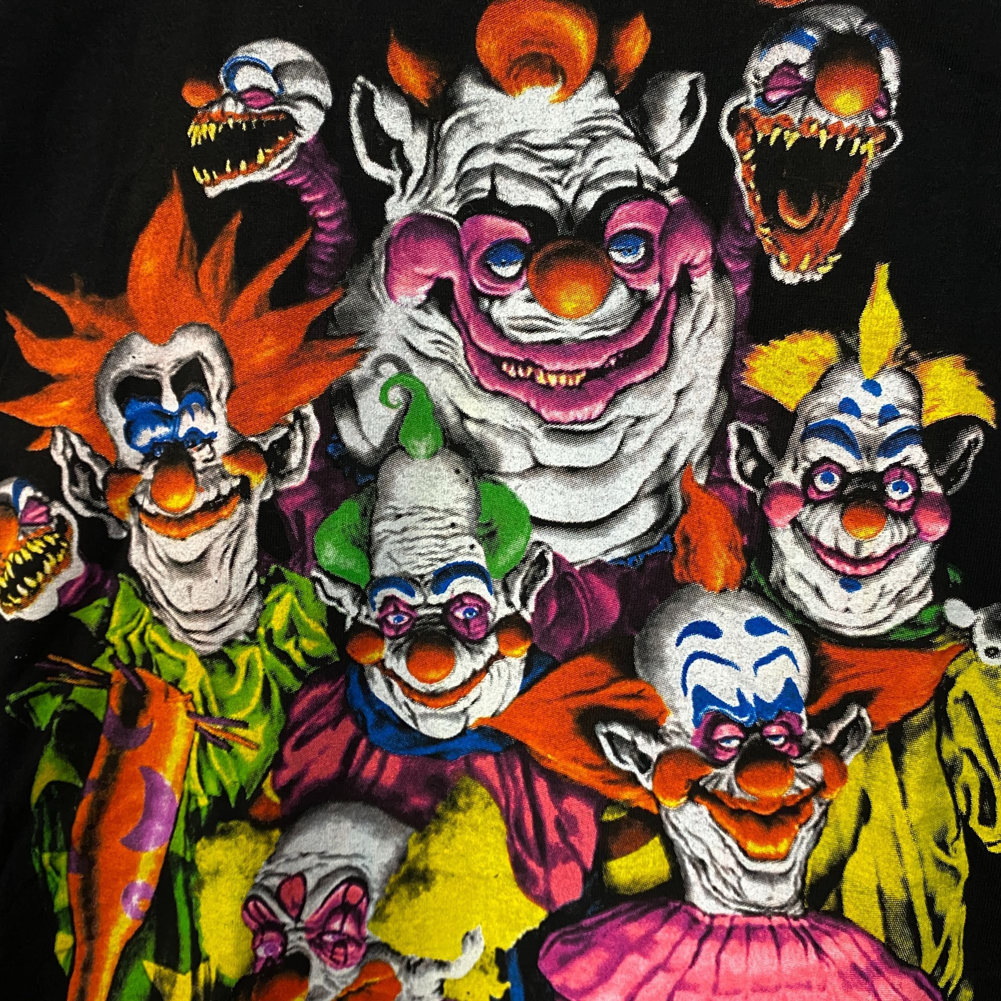 Other Killer Klowns From Outerspace Neon Movie Poster T-shirt size Size US XL / EU 56 / 4 - 4 Thumbnail