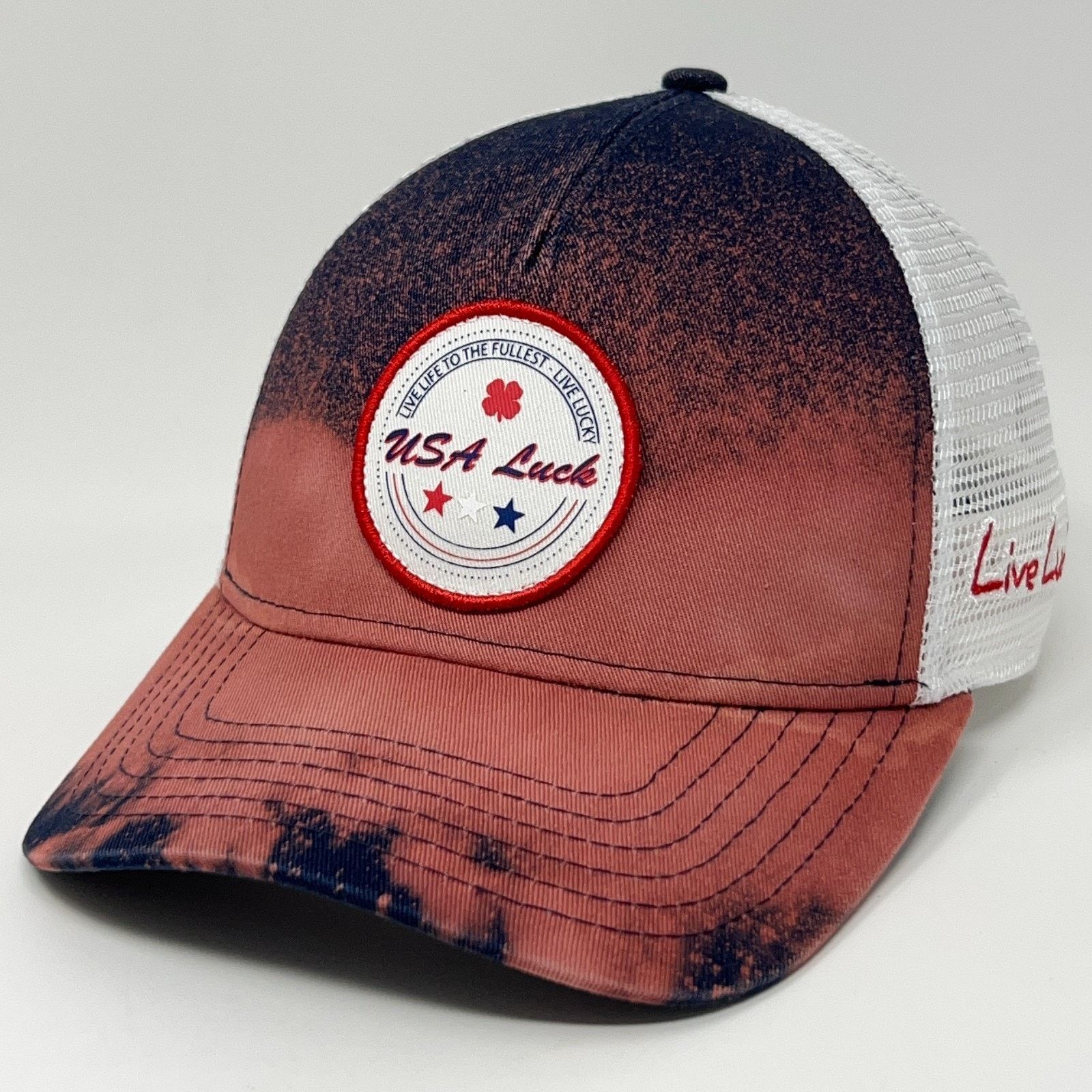 Other Black Clover USA Luck Trucker Hat Baseball Cap Blue Size ONE SIZE - 1 Thumbnail