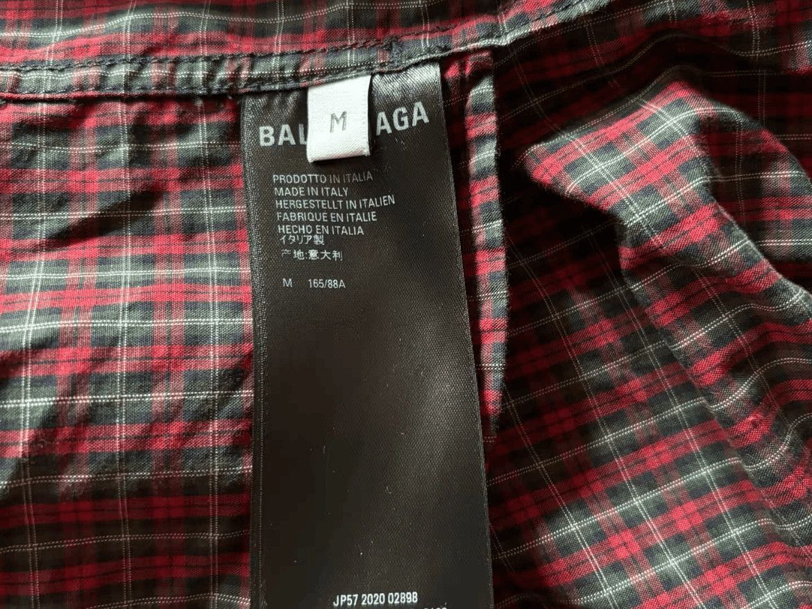Balenciaga Balenciaga 21SS Oversized Plaid Work Shirt-2507 Size US M / EU 48-50 / 2 - 4 Thumbnail