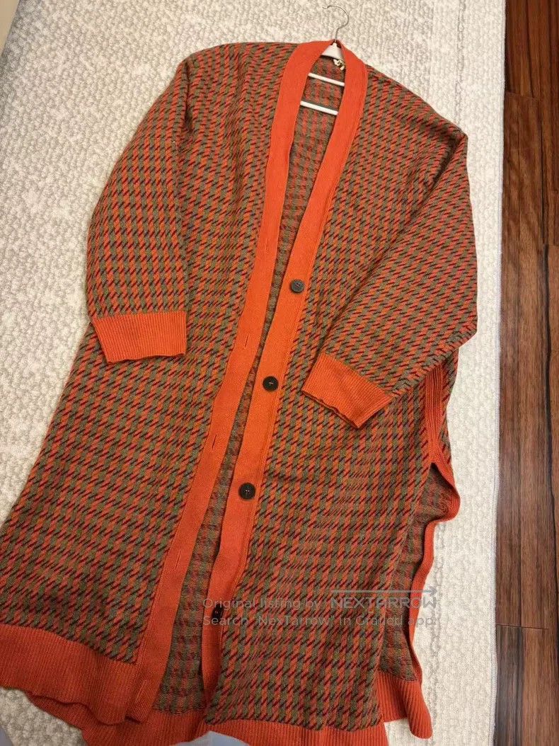 Hermes Whole cashmere high-grade cashmere coat sweater