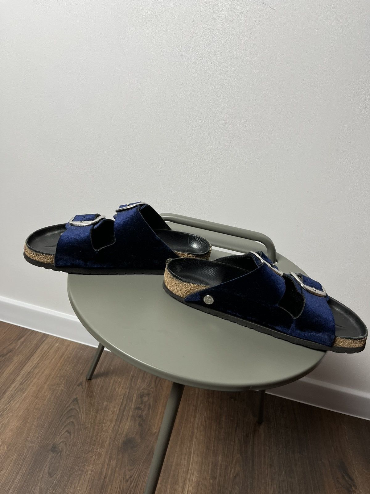 Birkenstock Birkenstock Velvet Big Buckle Sandals Navy Men’s 41 US 8 Size US 8 / EU 41 - 11 Thumbnail