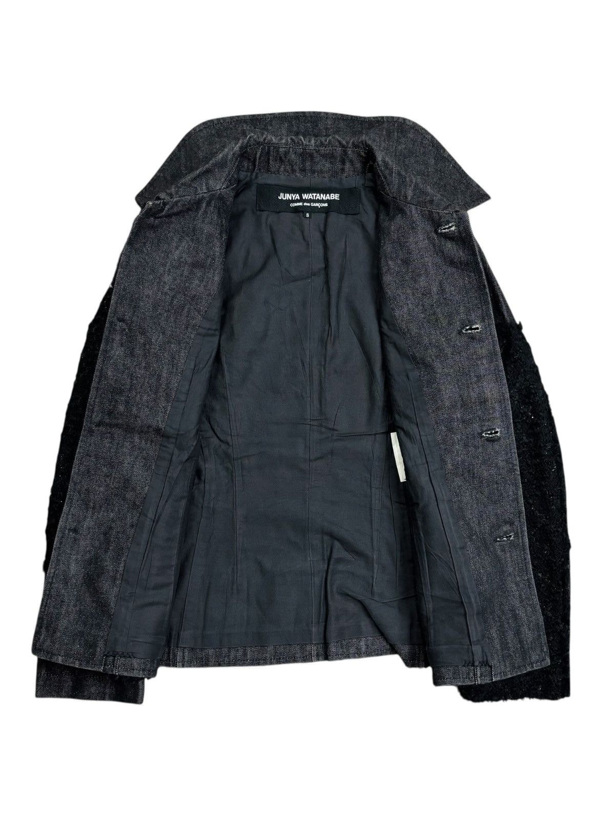 Junya Watanabe 2001 Junya Watanabe - Wool Patchwork Denim Jacket Size US M / EU 48-50 / 2 - 3 Thumbnail