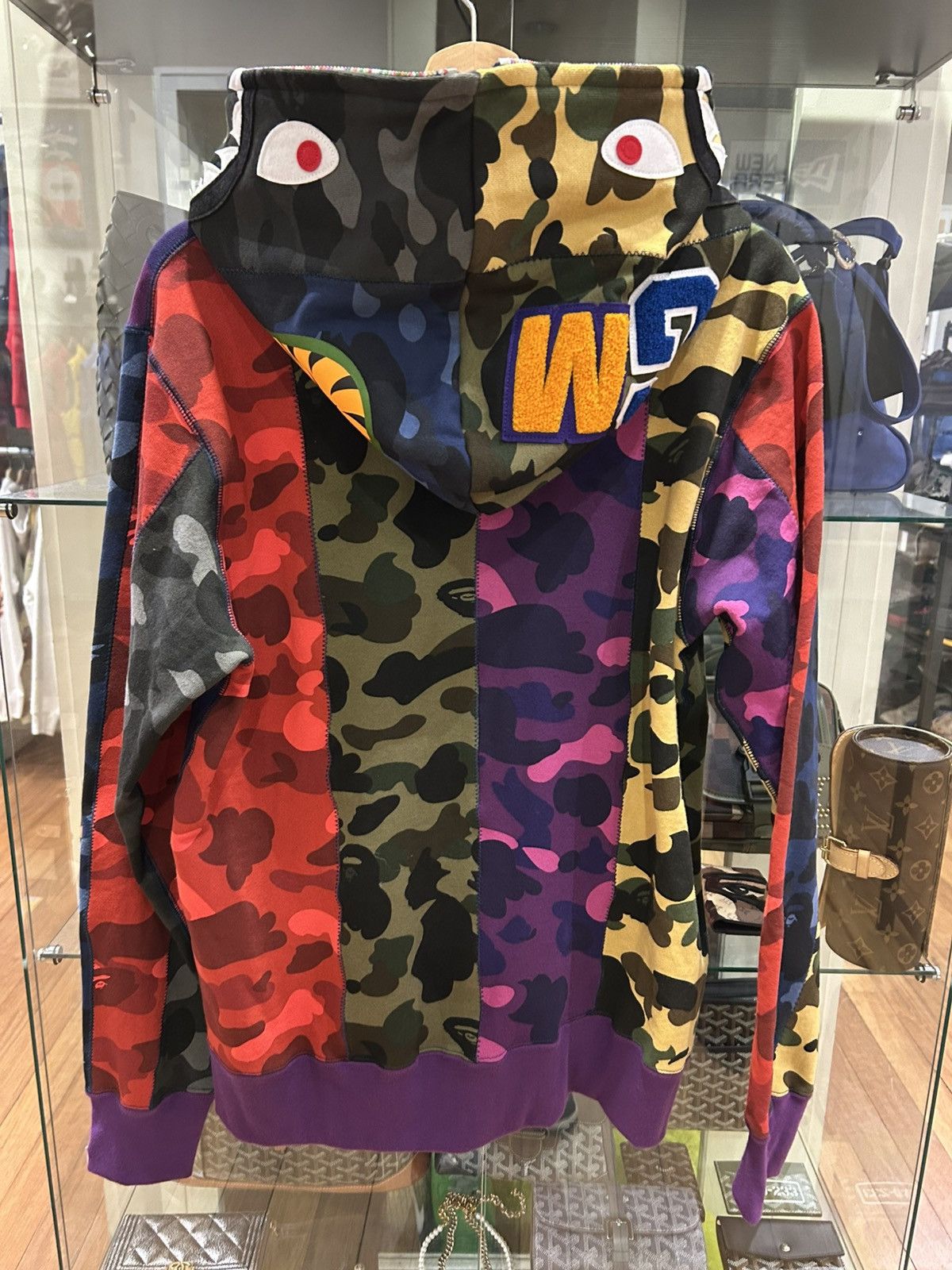 Bape Bape Multi Camo Crazy Shark Full Zip Hoodie Size US L / EU 52-54 / 3 - 2 Thumbnail
