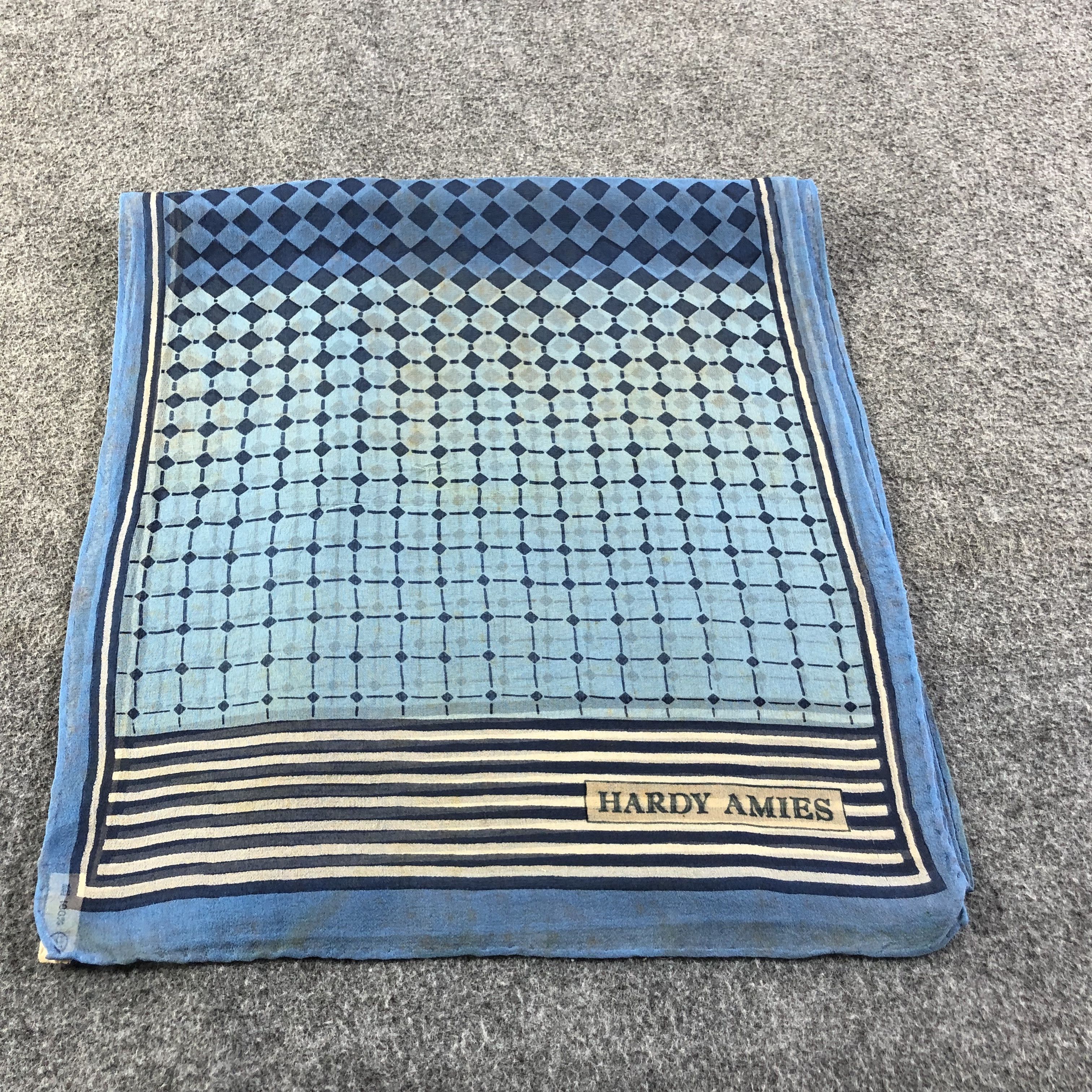 Hardy Amies Vintage Hardy Amies Silk Stole Silk Scarf M597 Size ONE SIZE - 2 Thumbnail