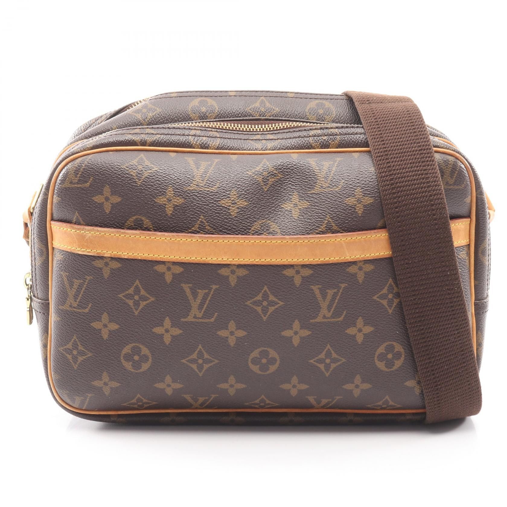 Louis Vuitton Louis Vuitton Louis Vuitton Reporter PM Monogram Shoulder Bag Textile Shoulder Bag M45254 DUTY FREE for USA Size ONE SIZE - 1 Thumbnail