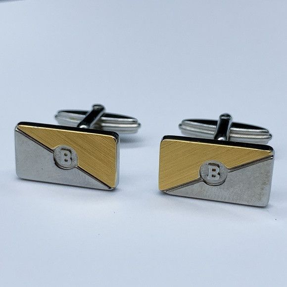 Bally Bally Silver and Gold Tone Cufflinks Set Size ONE SIZE - 5 Thumbnail