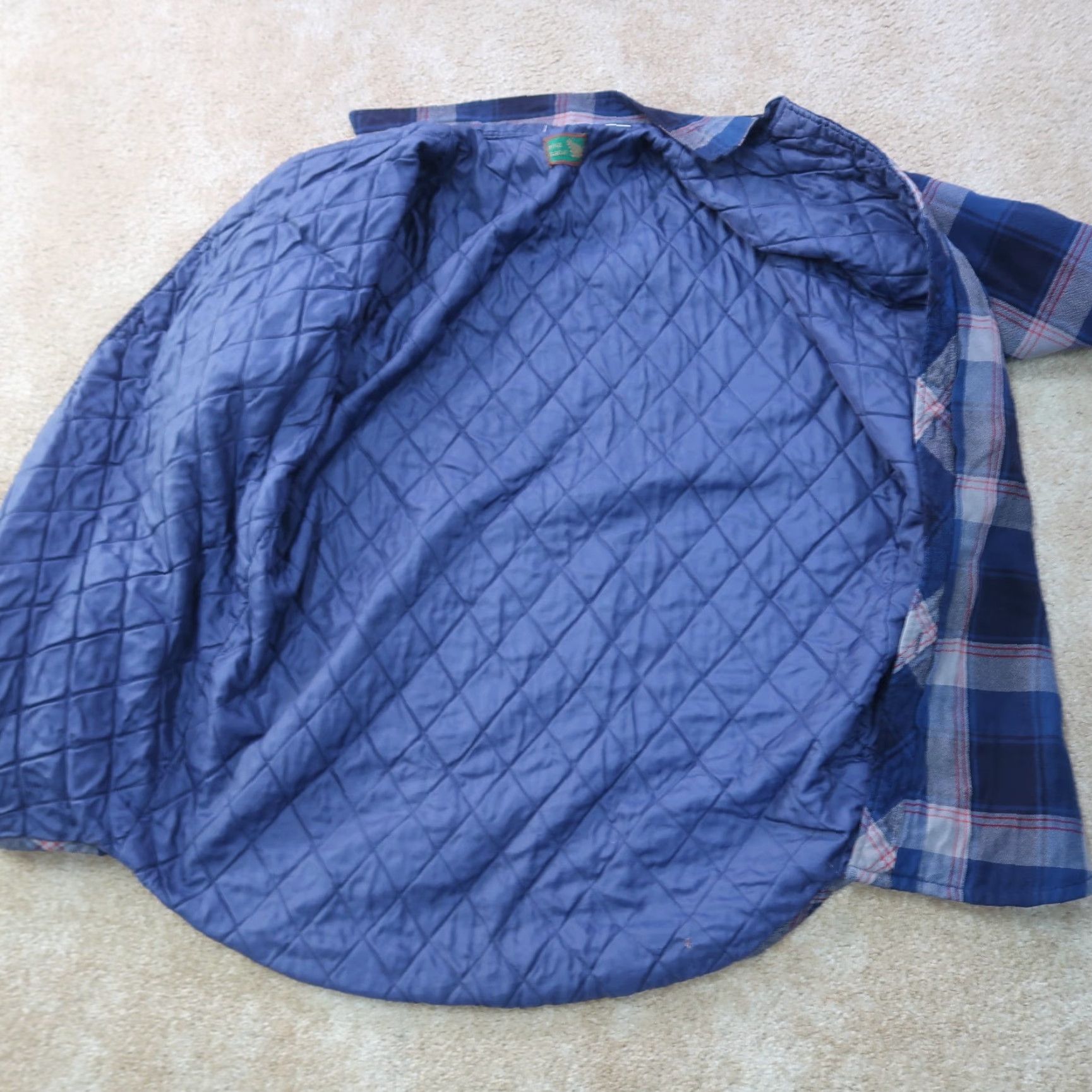 Vintage VINTAGE Quilt Lined Flannel Shirt Jacket Men's XL Plaid Workwear shacket Size US XL / EU 56 / 4 - 2 Thumbnail