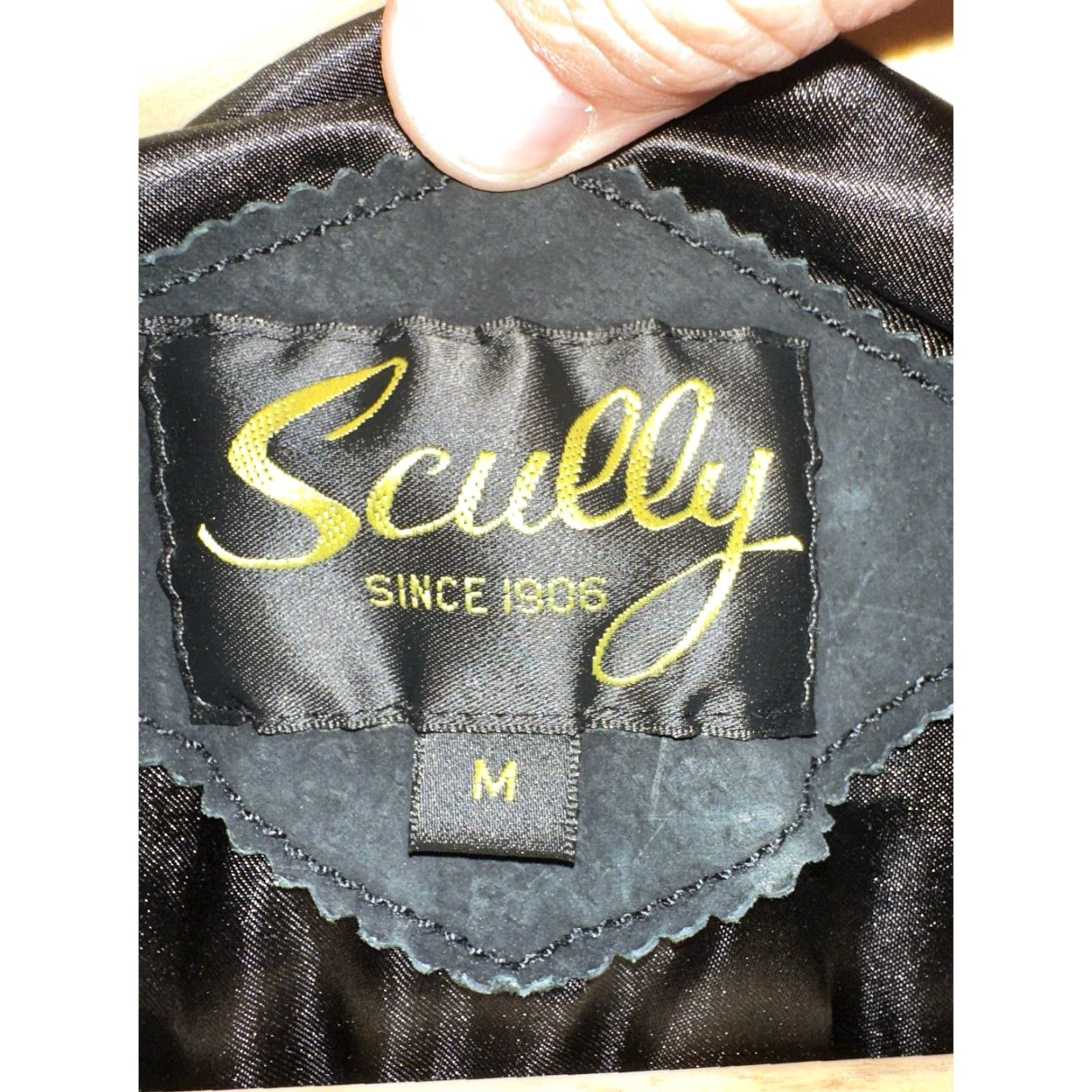 Scully Scully Mens Vest M Black Suede Front Snap Genuine Leather Formal Wear Size US M / EU 48-50 / 2 - 2 Thumbnail