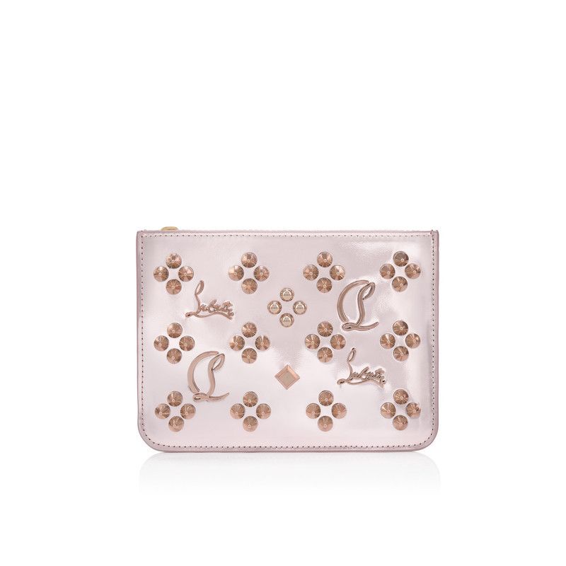 Christian Louboutin oc11z0126 Size: OS/Paloma Keycase in Vintage Rose/Silver Size ONE SIZE - 1 Thumbnail