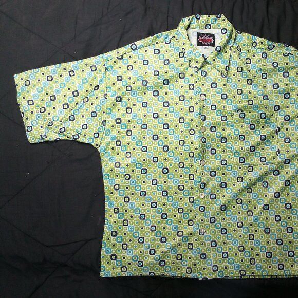 Vintage Vintage Dots Tiles MCM Polyester Disco Shirt Size US L / EU 52-54 / 3 - 3 Thumbnail