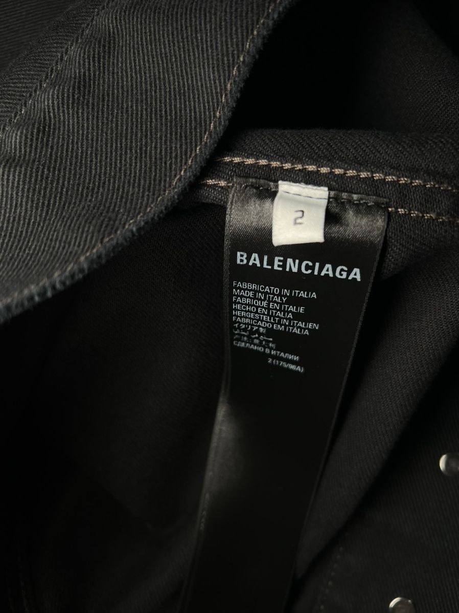 Balenciaga Balenciaga AW22 Distressed Pullover Denim Hoodie Size US M / EU 48-50 / 2 - 11 Thumbnail