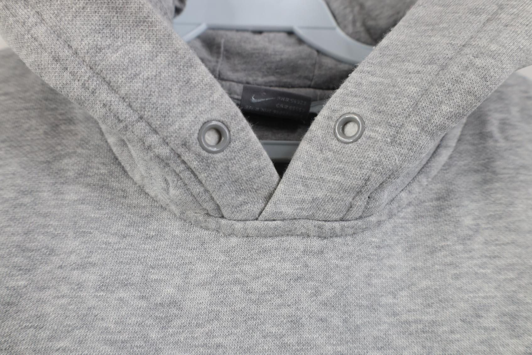 Nike Vintage Y2K Nike Center Big Swoosh Hoodie Sweatshirt Gray Size US L / EU 52-54 / 3 - 5 Thumbnail
