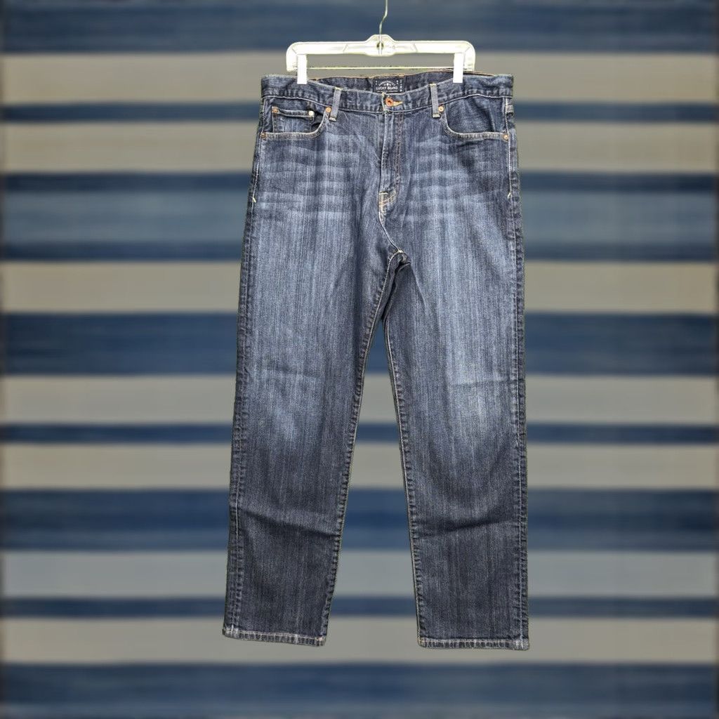 Lucky Brand Lucky Brand Jeans Mens 38x32 Blue 329 Classic Straight Dark Wash Denim Pants Size US 38 / EU 54 - 1 Thumbnail