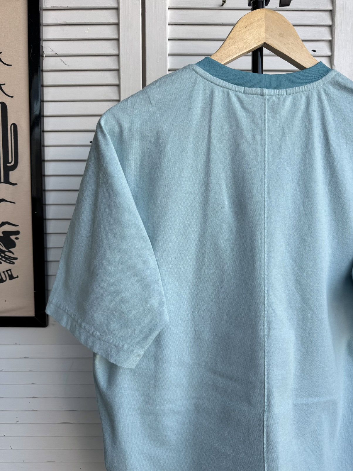 Stone Island Stone Island Nylon Metal Compass Big Logo Aqua Tee Shirt Size US S / EU 44-46 / 1 - 13 Thumbnail