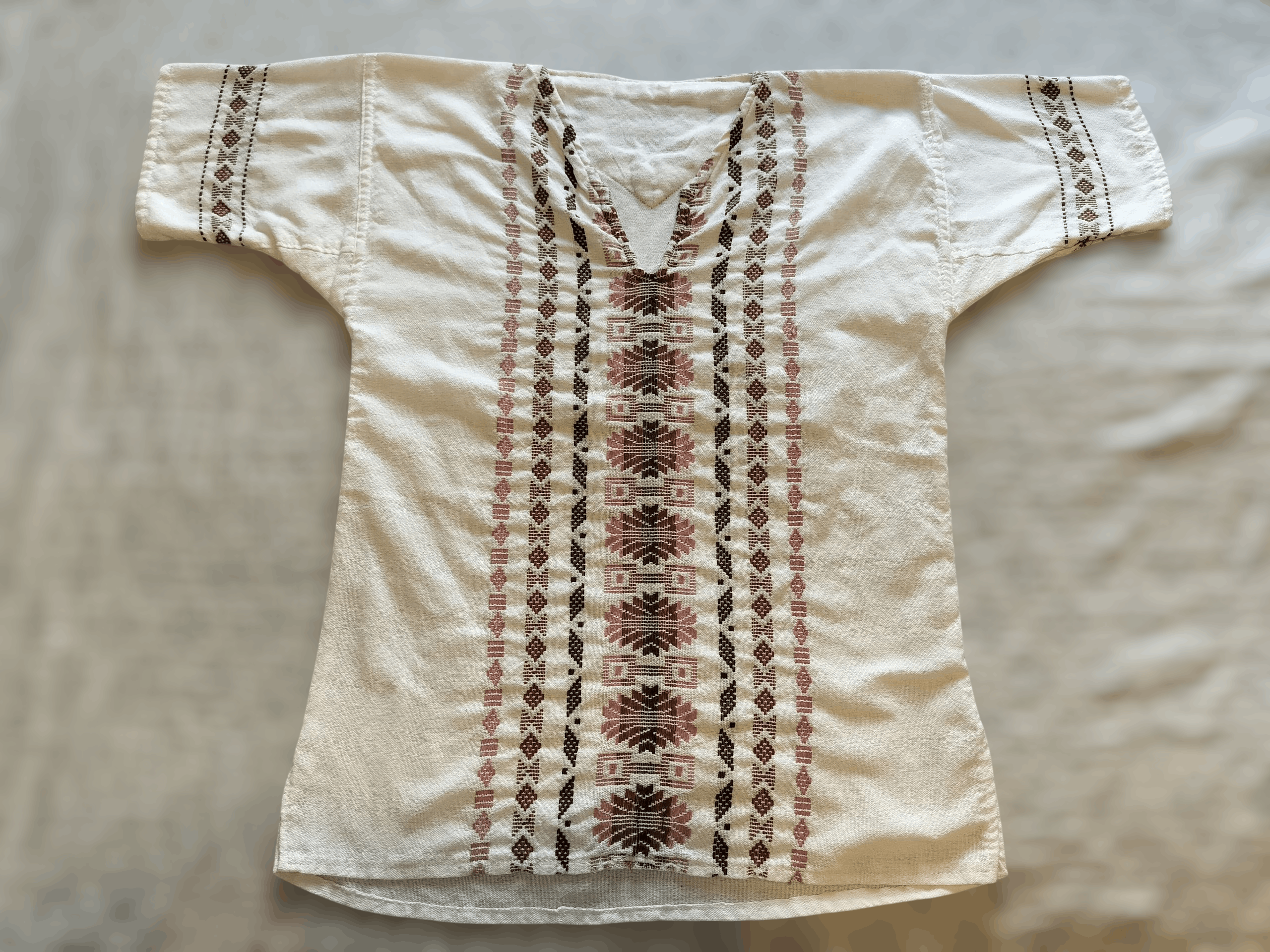 Other Boho retro sustainable 100% cotton shirt with embroidery Size L / US 10 / IT 46 - 1 Thumbnail
