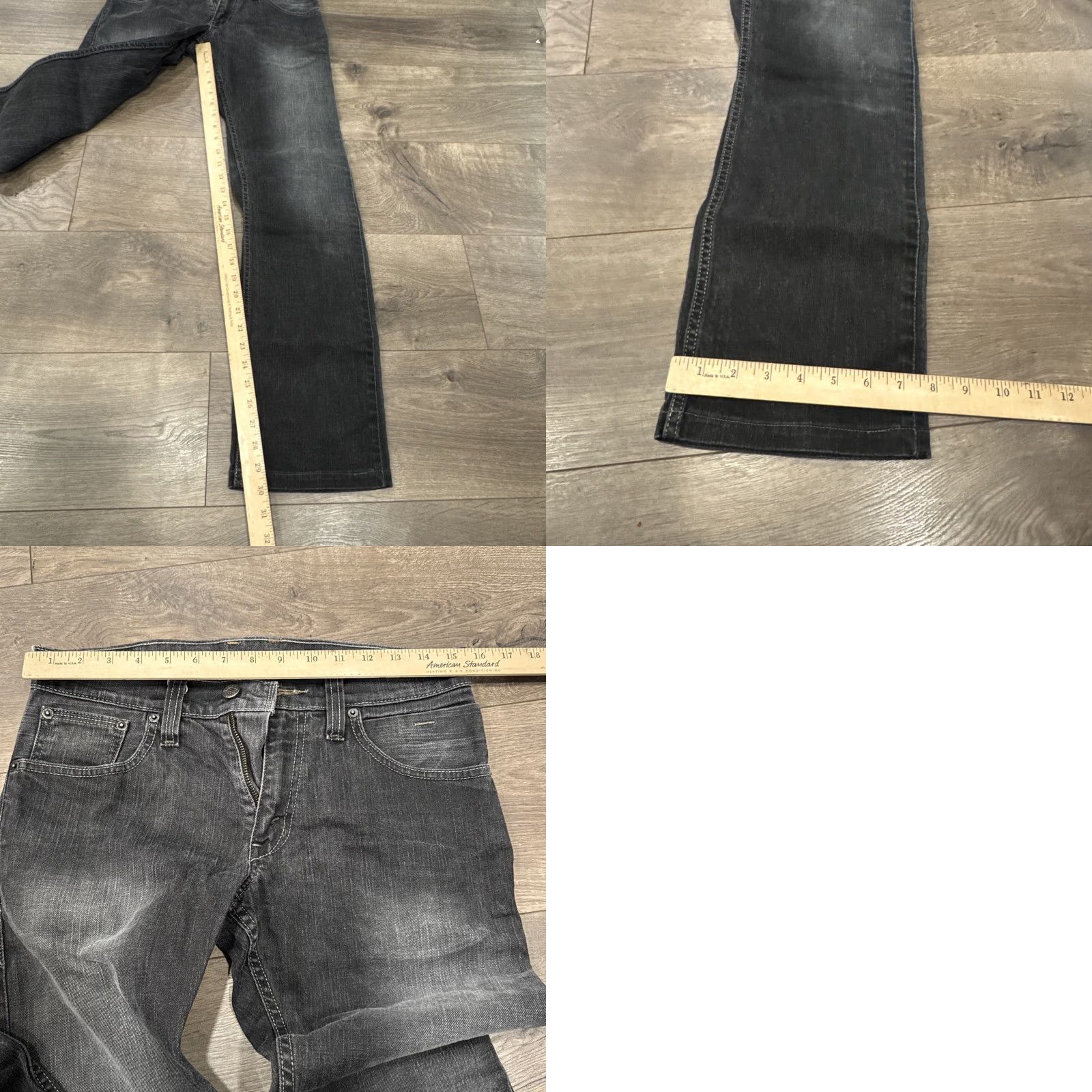Levi's 514 Jeans Mens 29 Gray Denim Slim Straight Fit Regular Size 29 Mens Jeans Gray Straight Slimming Denim Slim Straight Men