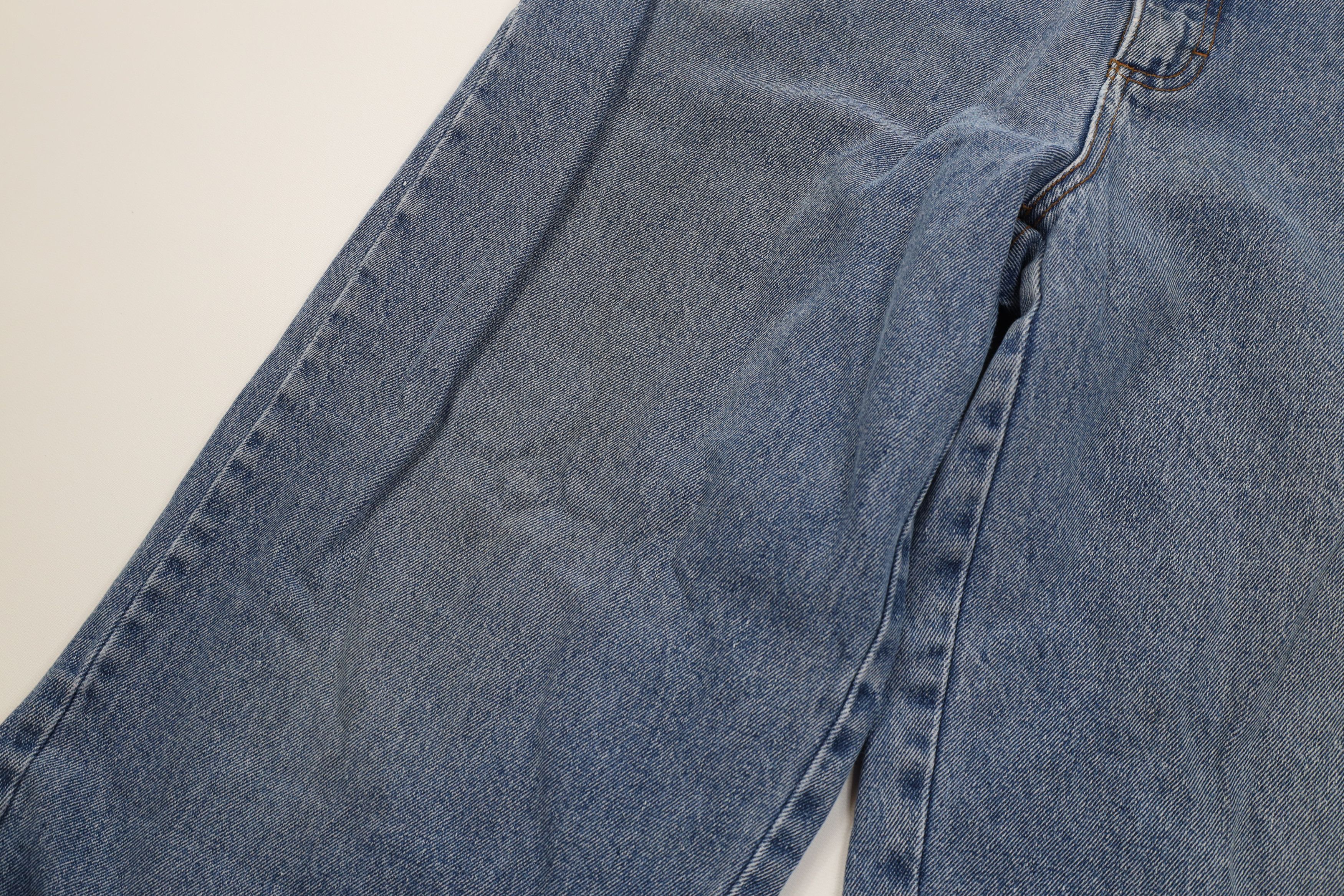 Vintage Vintage 90s Streetwear Lined Wide Leg Denim Jeans Blue Size US 36 / EU 52 - 9 Thumbnail