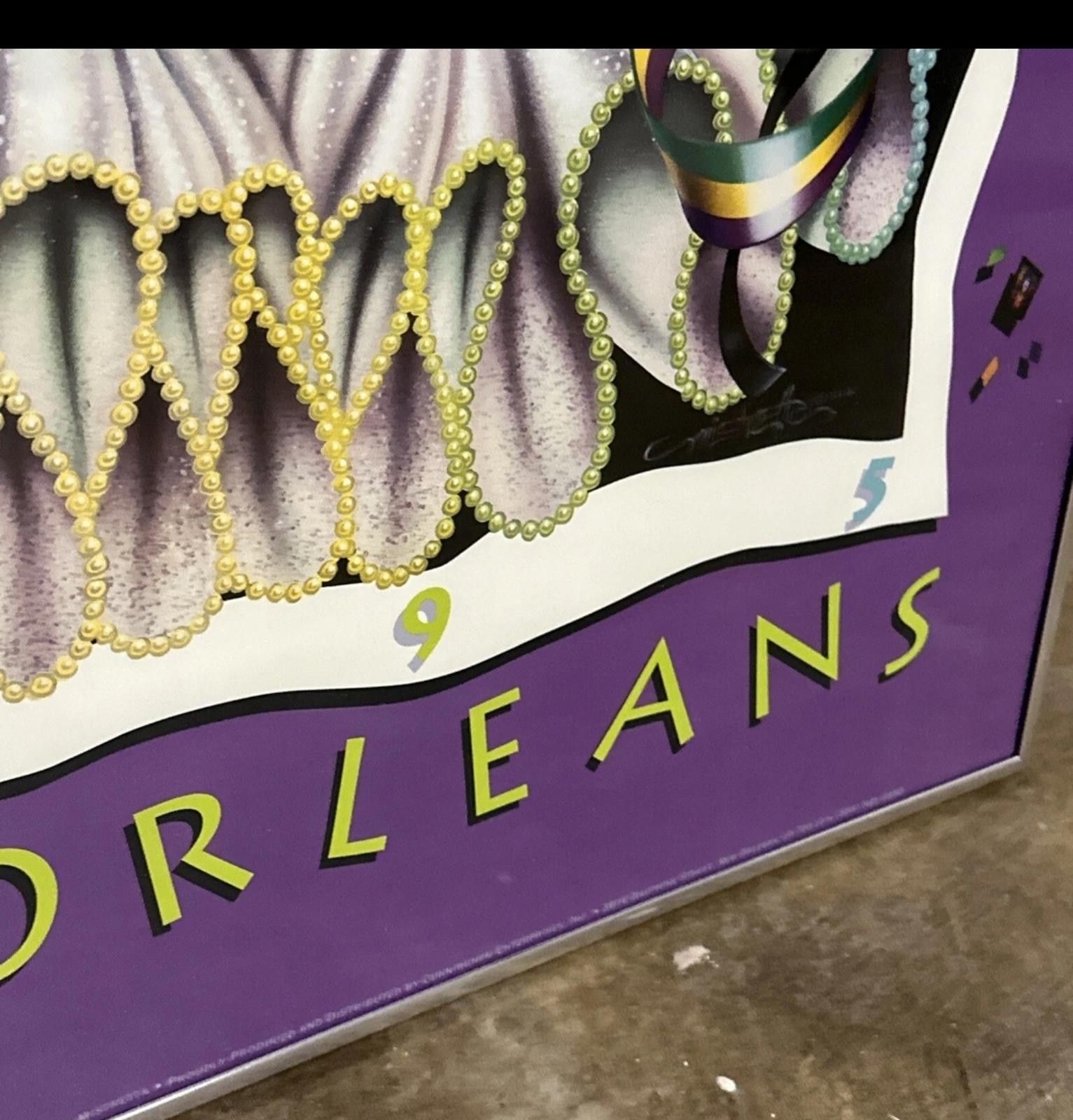 Designer Mardi Gras New Orleans Menagerie 1994 Poster VTG Original Size ONE SIZE - 7 Thumbnail