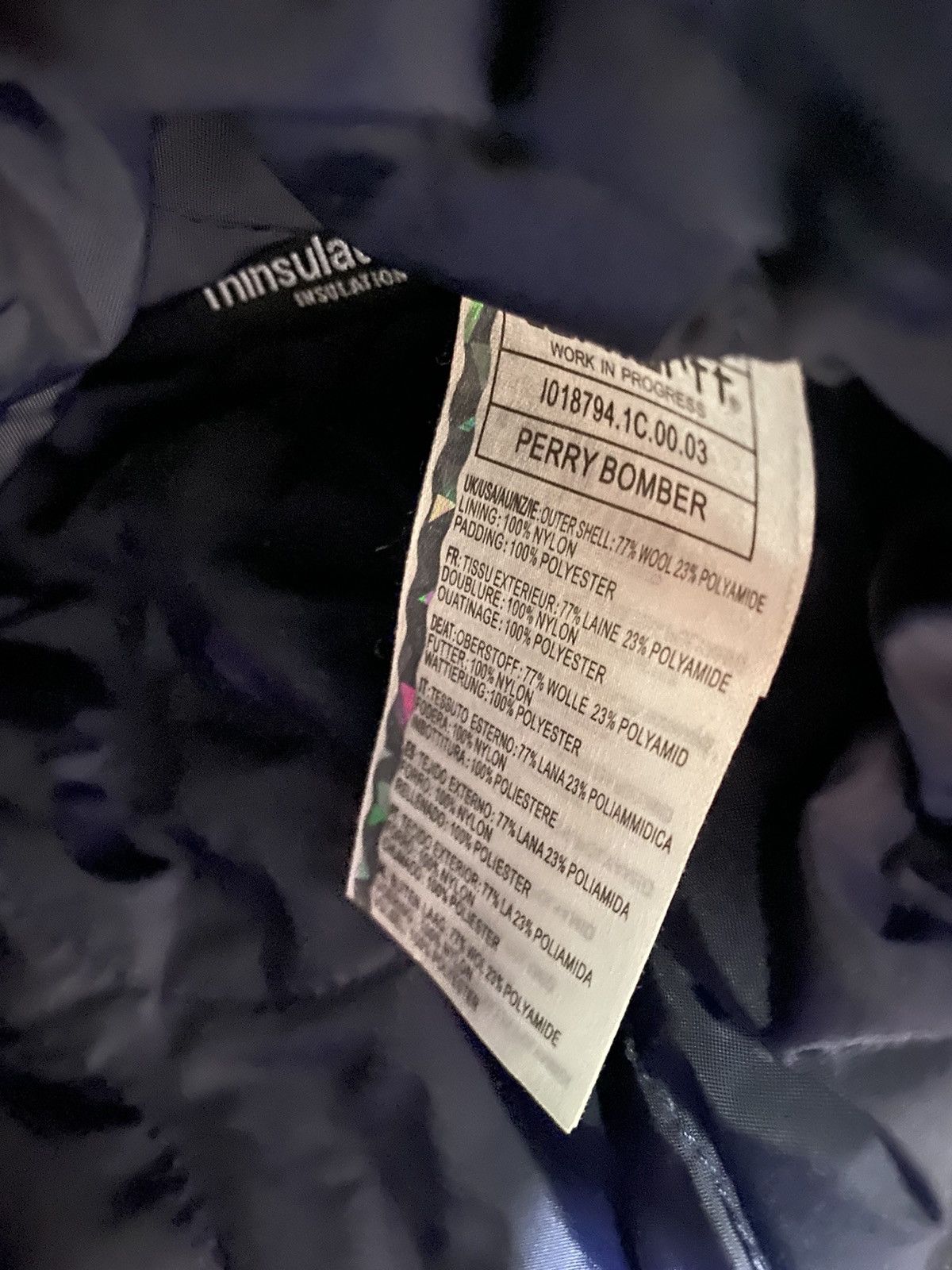 Carhartt Wip Perry Carhartt Wip bomber jacket size XL blue with zip used Size US XL / EU 56 / 4 - 9 Thumbnail