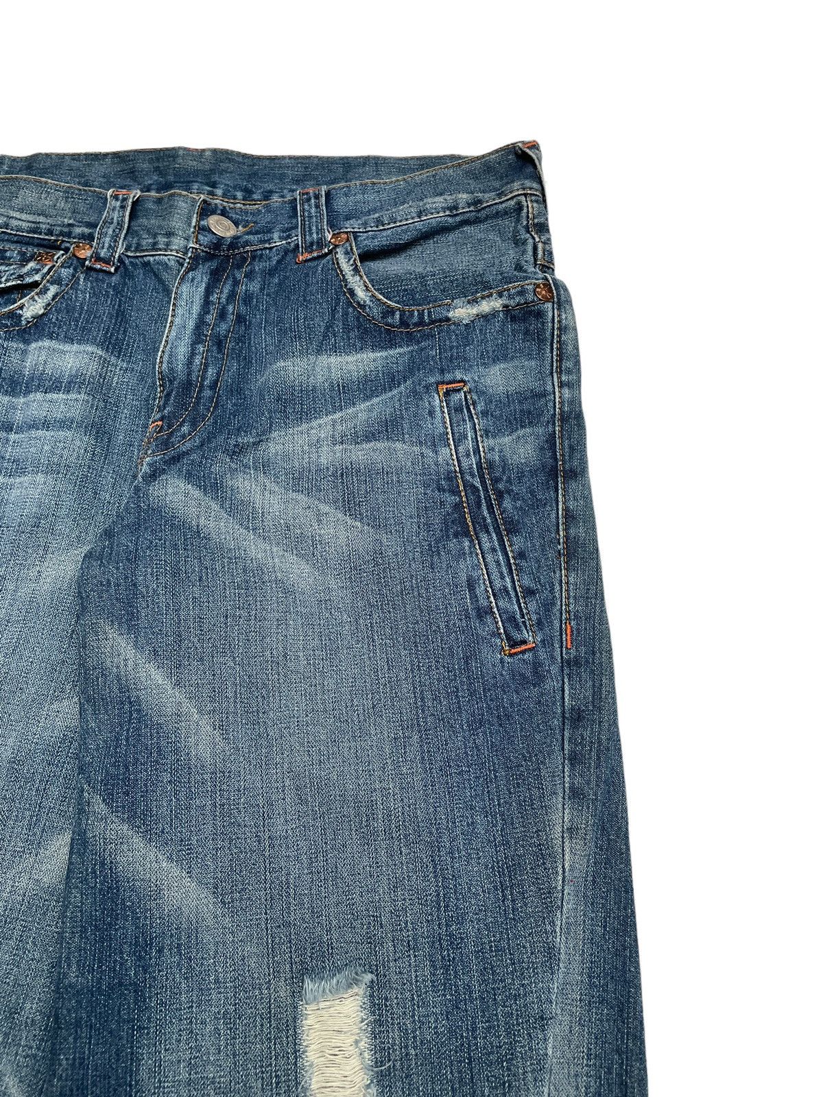 True Religion Rare Design Vintage Brand True Religion Baggy Jeans 1990s Size US 34 / EU 50 - 4 Thumbnail