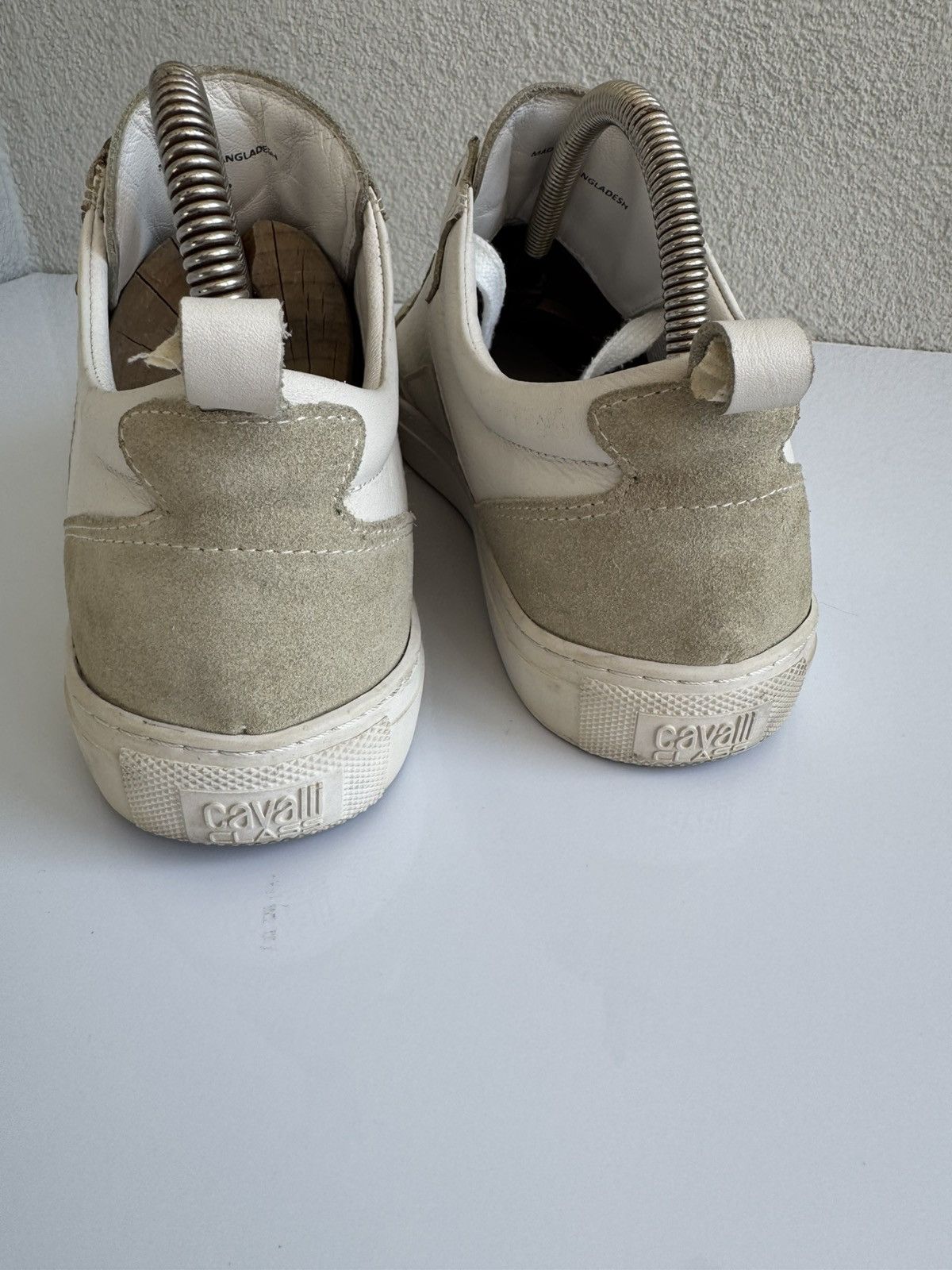 Cavalli Class Cavalli Class Leather Sneakers White Suede Low Top Size US 9 / EU 42 - 7 Thumbnail