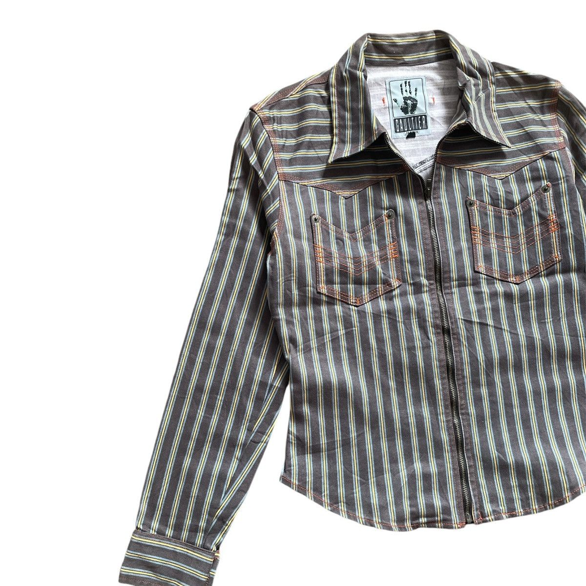 Jean Paul Gaultier Jean Paul Gaultier Stripped Work Jacket Size M / US 6-8 / IT 42-44 - 2 Thumbnail