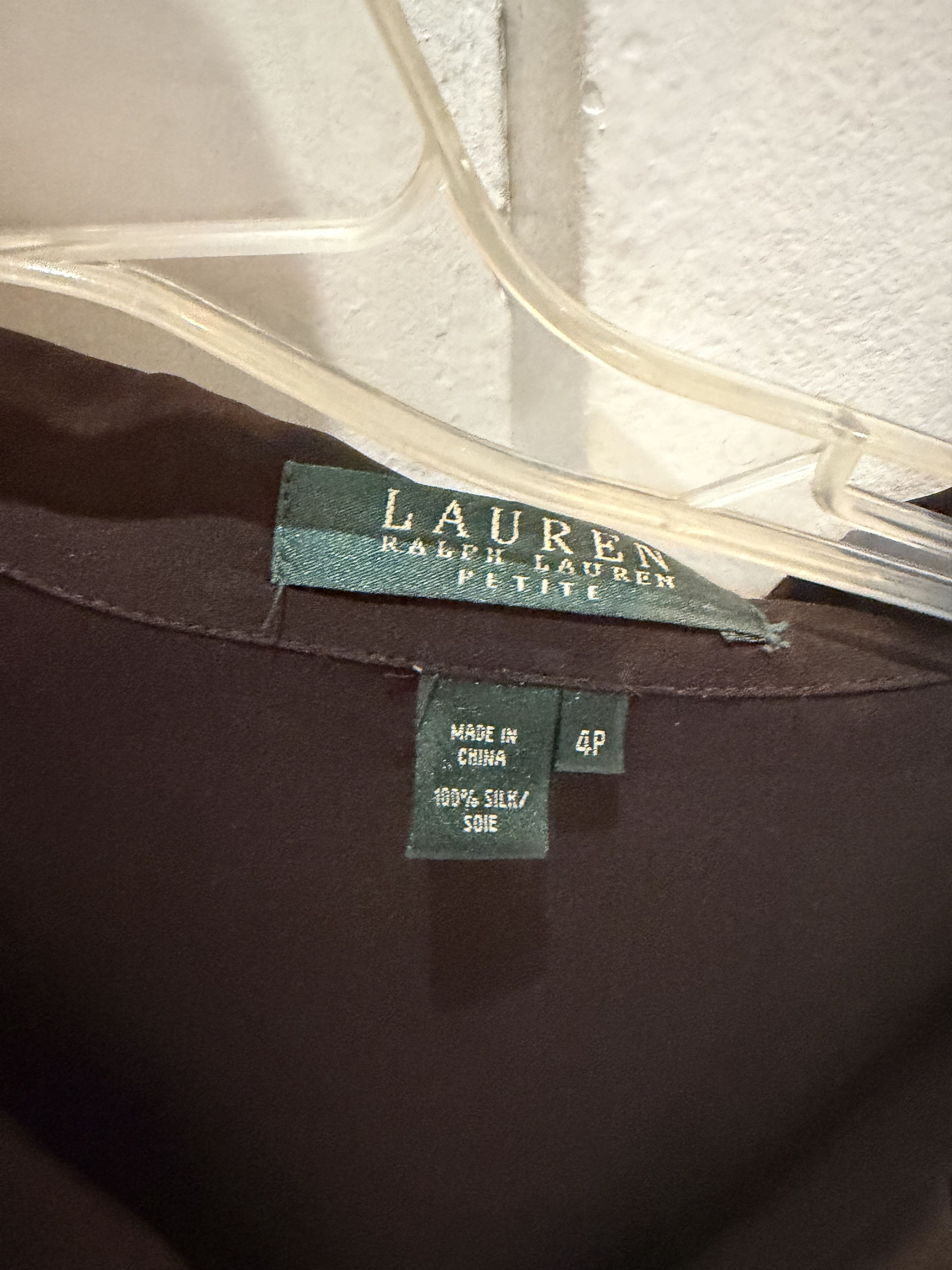 Ralph Lauren Brown blouse from Ralph Lauren Petite Size S / US 4 / IT 40 - 3 Thumbnail