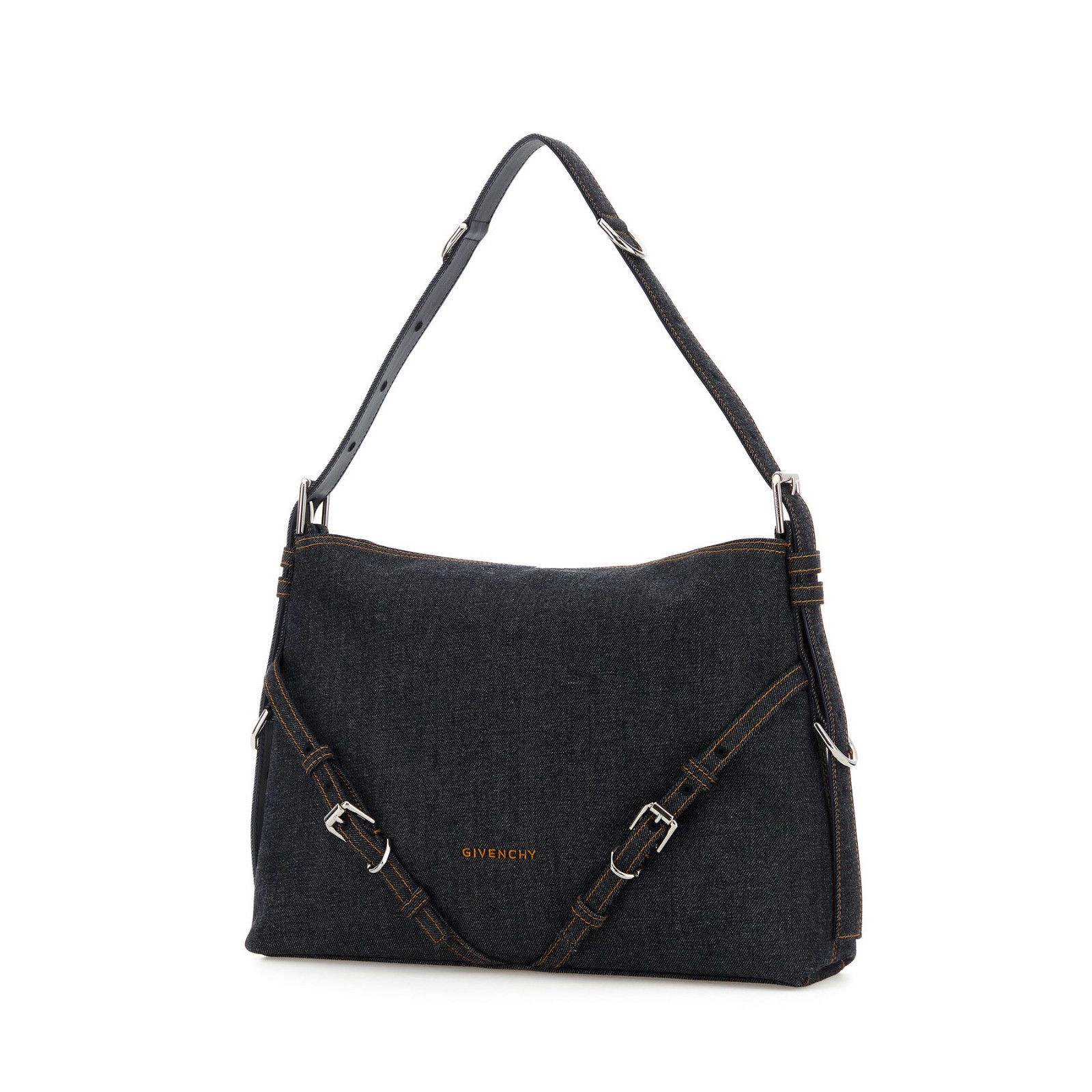 Givenchy GIVENCHY Medium Voyou $2950 Indigo Denim Shoulder Bag New & Size ONE SIZE - 2 Thumbnail