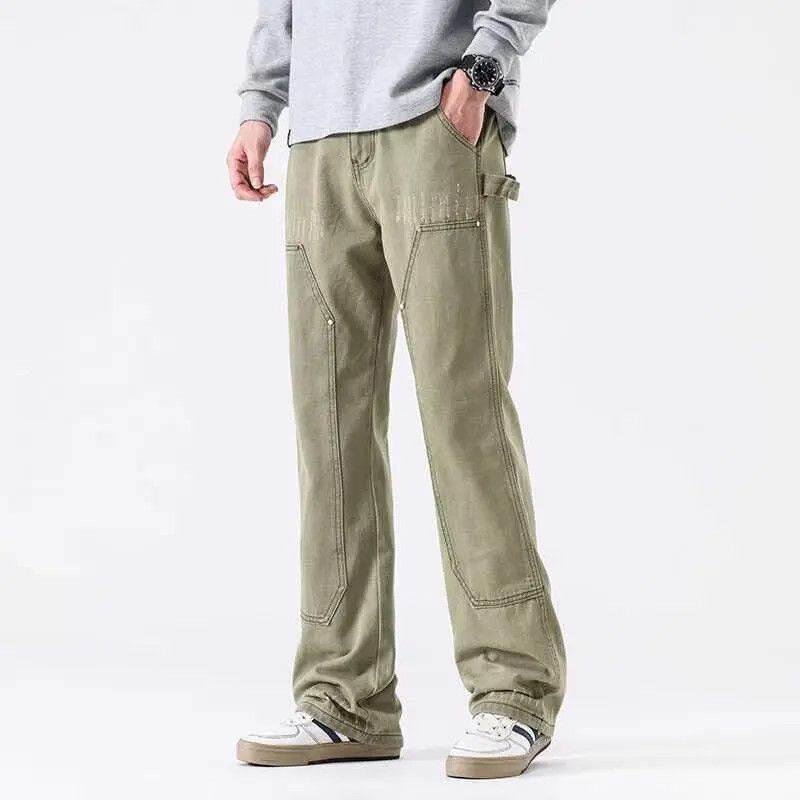 Japanese Brand × Jean Retro casual loose flared jeans Size US 32 / EU 48 - 1 Thumbnail
