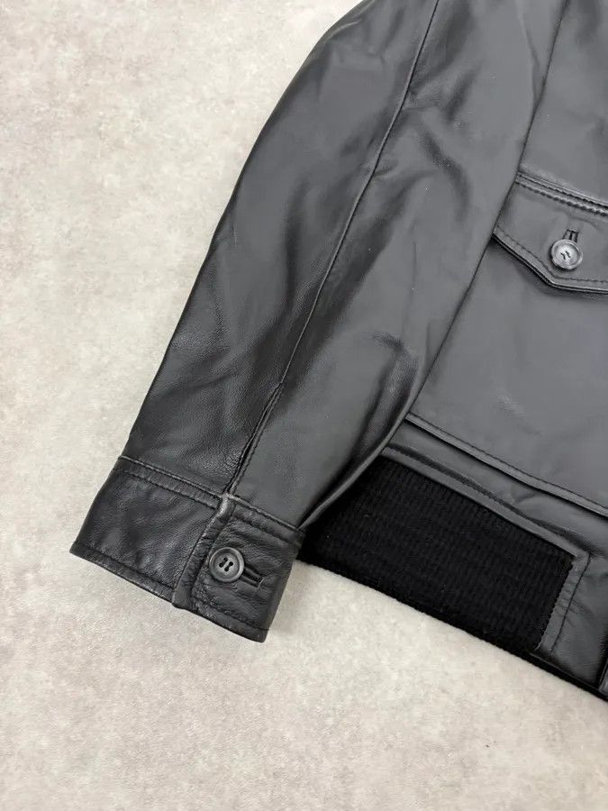 A.P.C. A.P.C. Black Buttoned Leather Minimalist Jacket Size US M / EU 48-50 / 2 - 8 Thumbnail