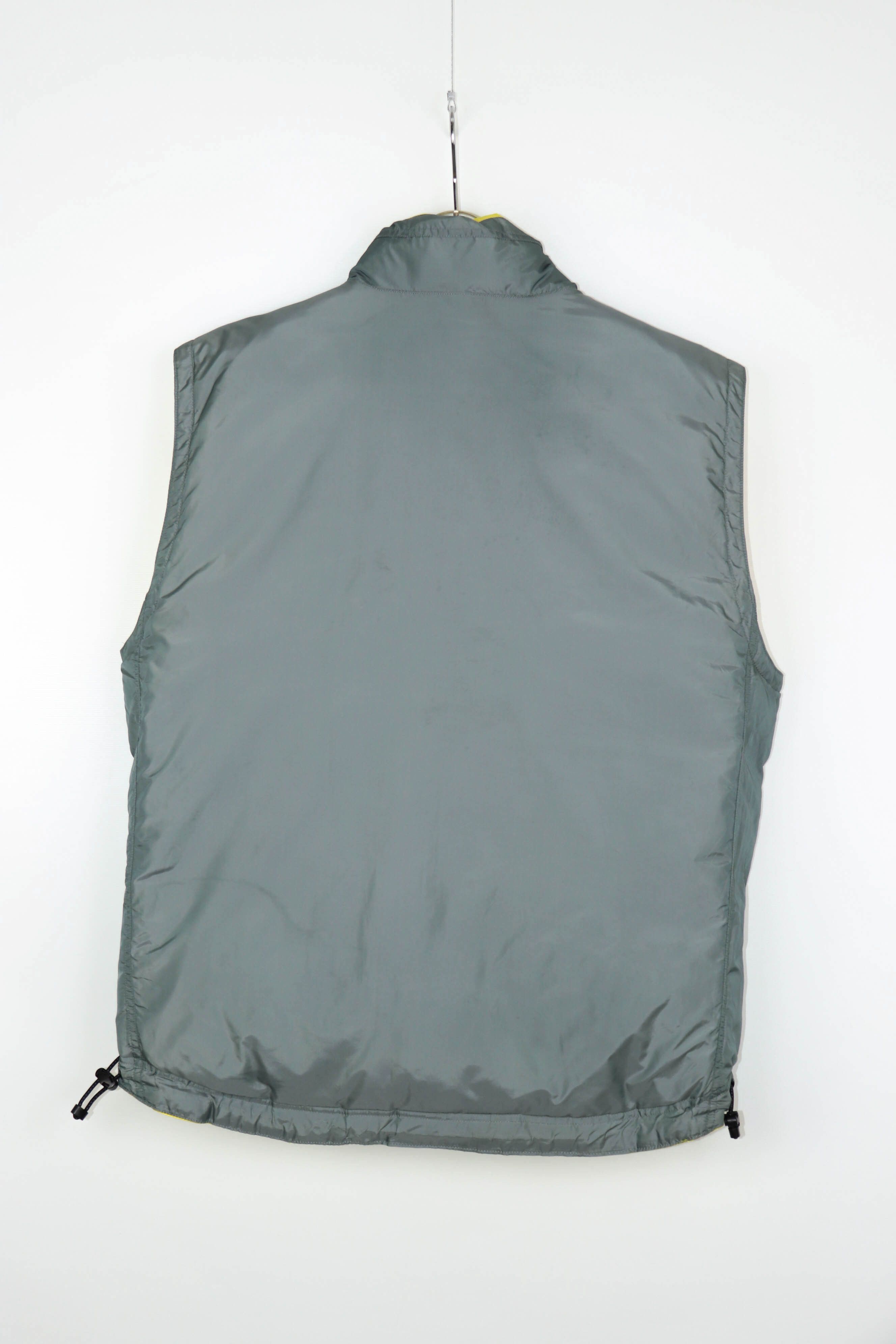 Gap GAP Vintage YellowGray Reversible Down Puffer Waistcoat Vest Size US XL / EU 56 / 4 - 4 Thumbnail