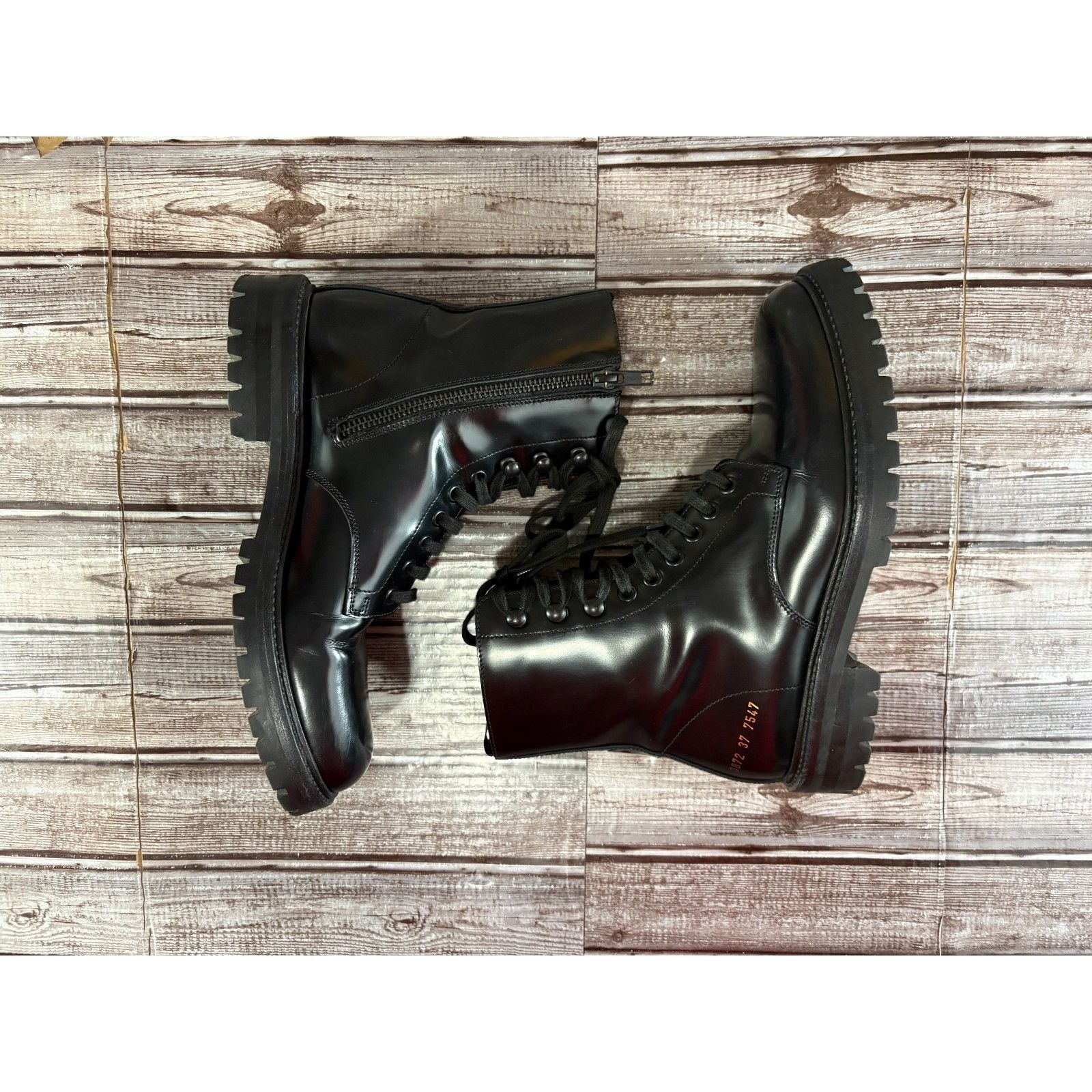 Common Projects Common Projects Combat Leather Boot size 37 UE 7 US color Bl Size US 7 / IT 37 - 6 Thumbnail