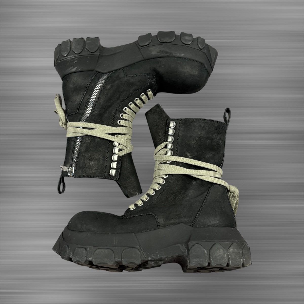 Rick Owens Rick Owens Army Bozo ‘Black’ Tractor Boots Size US 8 / IT 38 - 2 Thumbnail