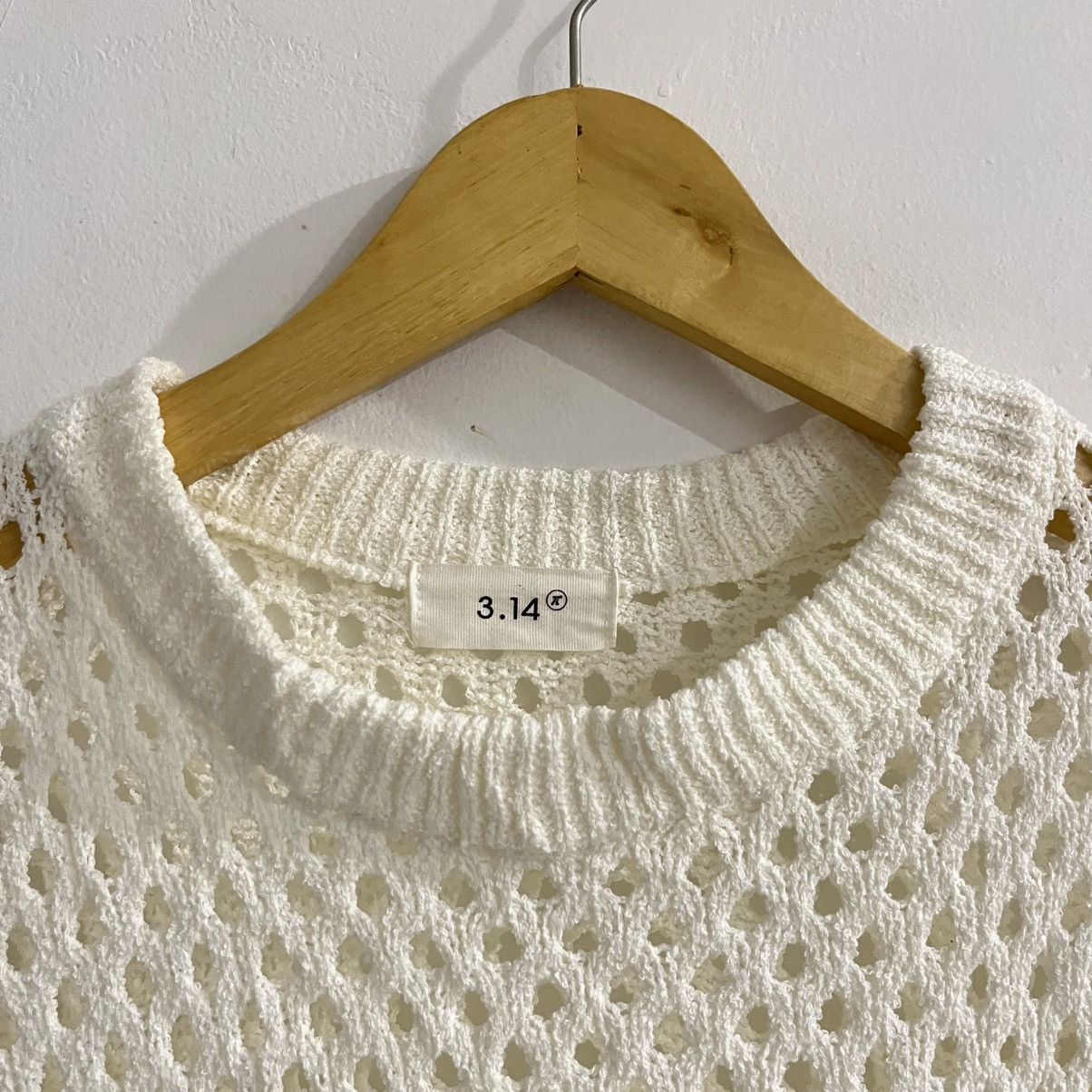 Japanese Brand 3.14 Knit Corchet Sweater Size US L / EU 52-54 / 3 - 4 Thumbnail