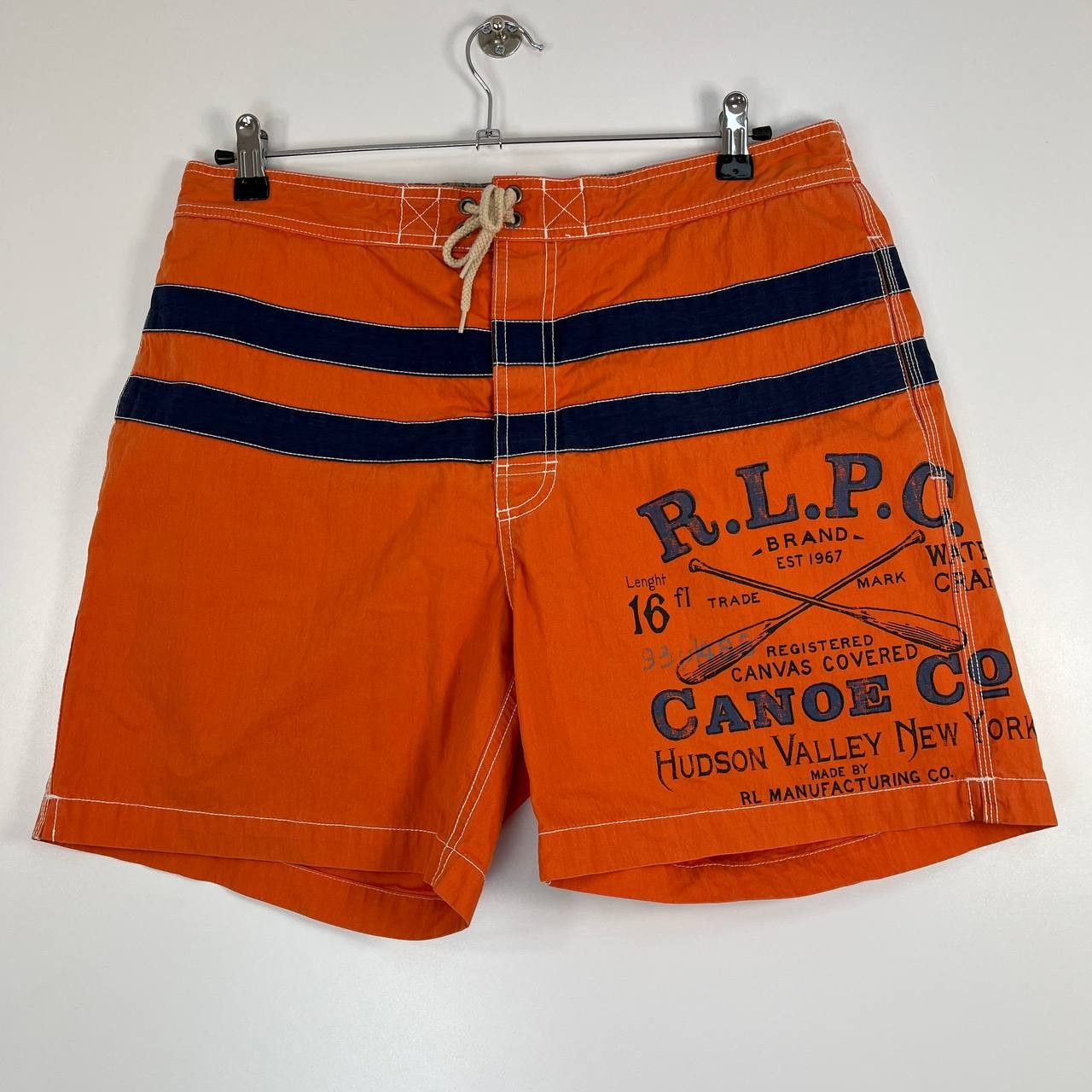Polo Ralph Lauren Polo by Ralph Lauren RLPC Canoe Co.Orange Swim Shorts Size M Size US 40 / EU 56 - 1 Thumbnail