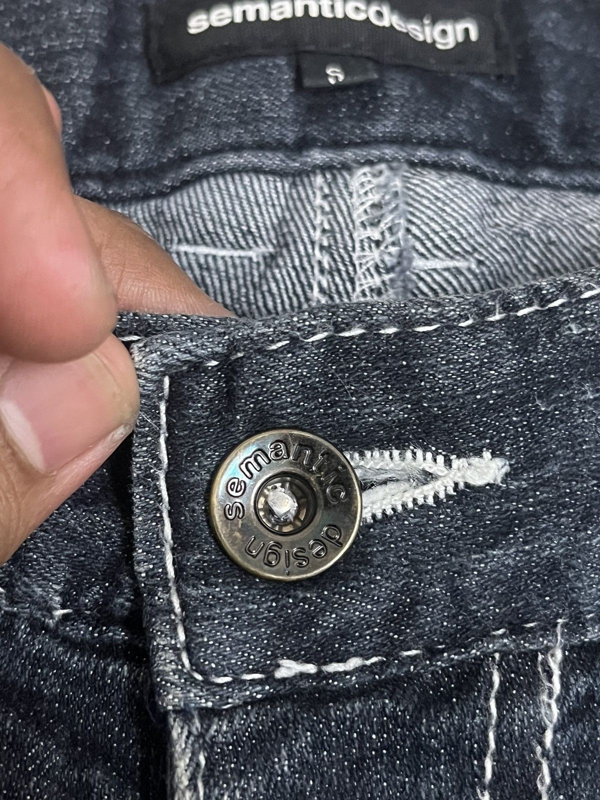 semanticdesign Vintage Semantic Design Curvy Denim Size US 29 - 7 Thumbnail