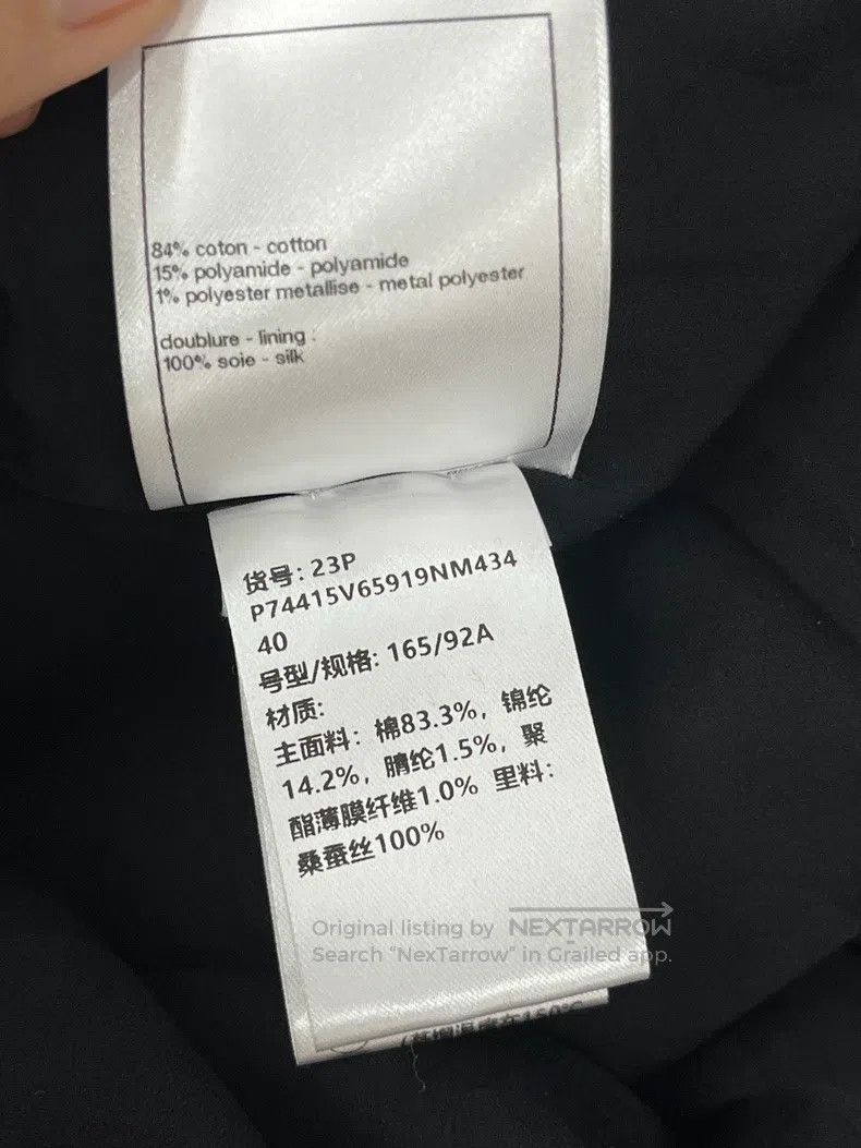 Chanel Chanel 23P black long coat Size S / US 4 / IT 40 - 7 Thumbnail