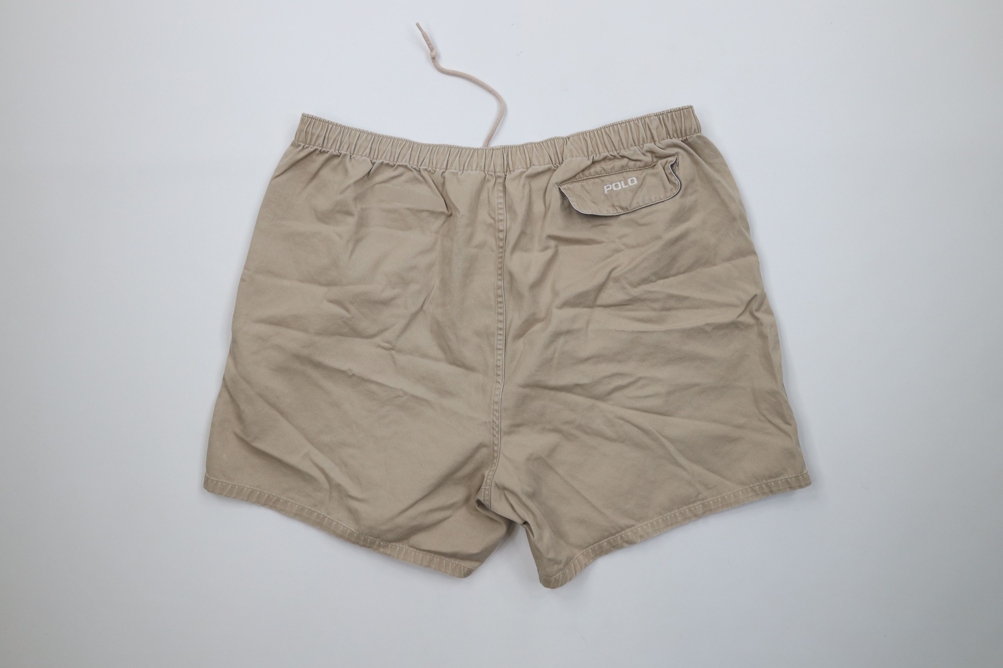 Polo Ralph Lauren Vintage 90s Ralph Lauren Above Knee Shorts Beige Cotton Size US 38 / EU 54 - 10 Thumbnail