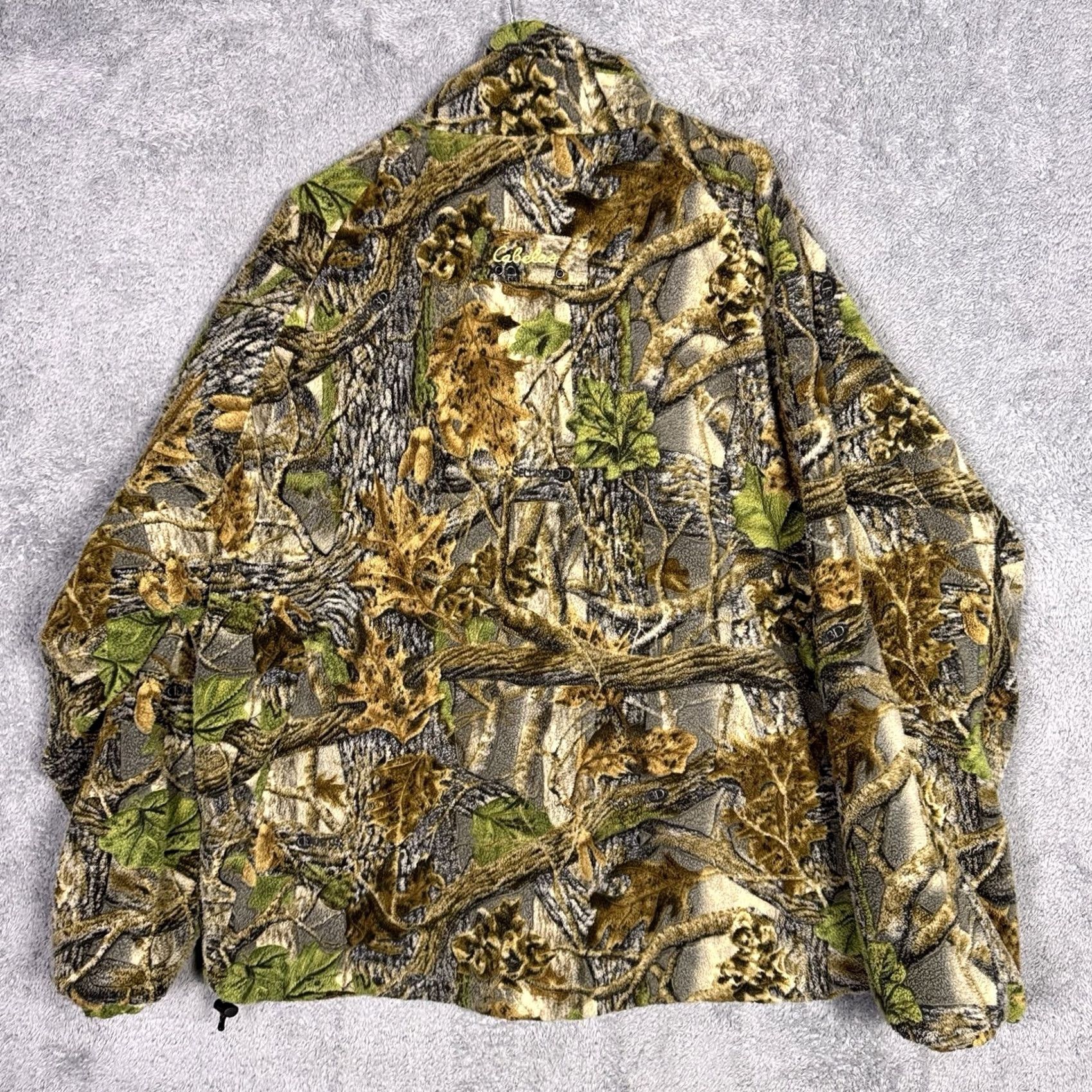 Vintage VINTAGE Cabela's Wind Shear Jacket Mens XL Camouflage 1/2 Zip Berber Seclusion 3D Windproof Size US XL / EU 56 / 4 - 7 Thumbnail