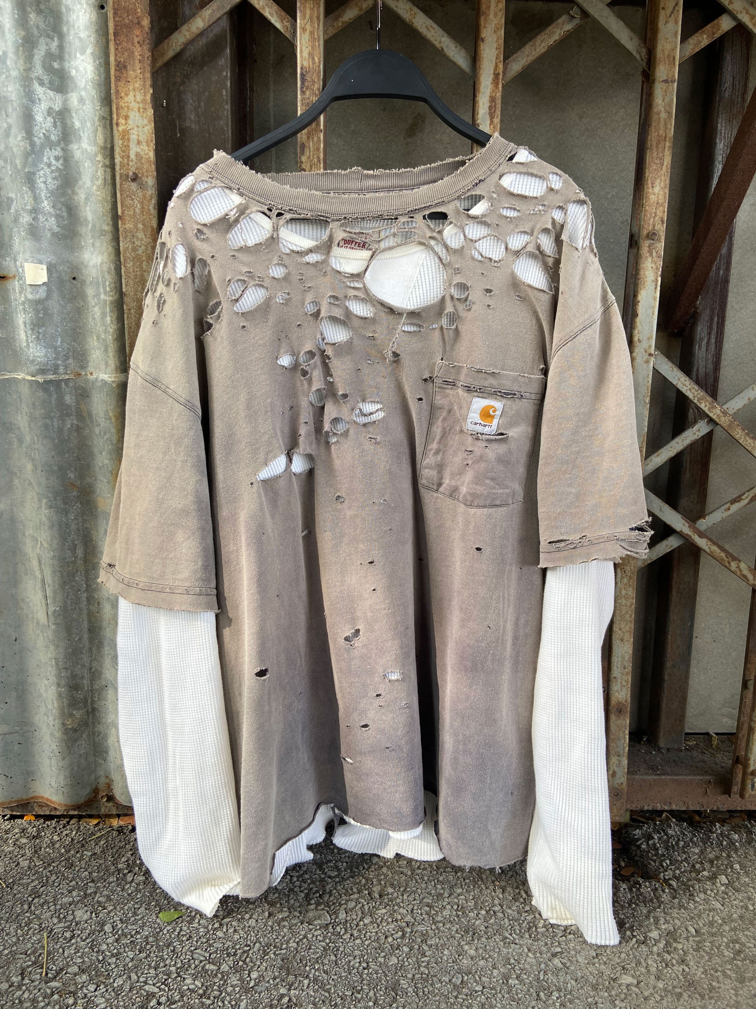 Carhartt (L) Carhartt T-Shirt Thrashed Distressed Pocket Size US L / EU 52-54 / 3 - 2 Thumbnail