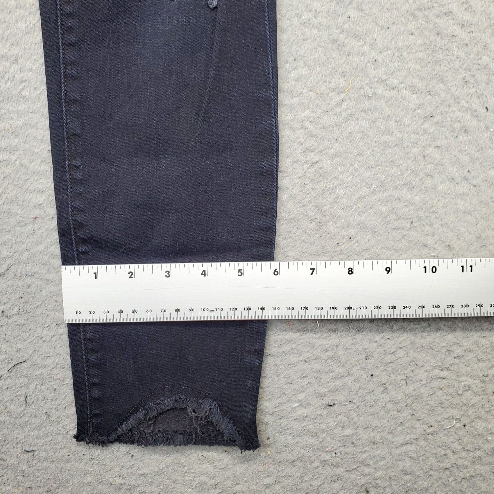 DL1961 DL1961 Jeans Womens 27 Blue Denim Stretch Raw Hem Faded Distressed Skinny Leg Jeans Size 27" / US 4 / IT 40 - 5 Thumbnail