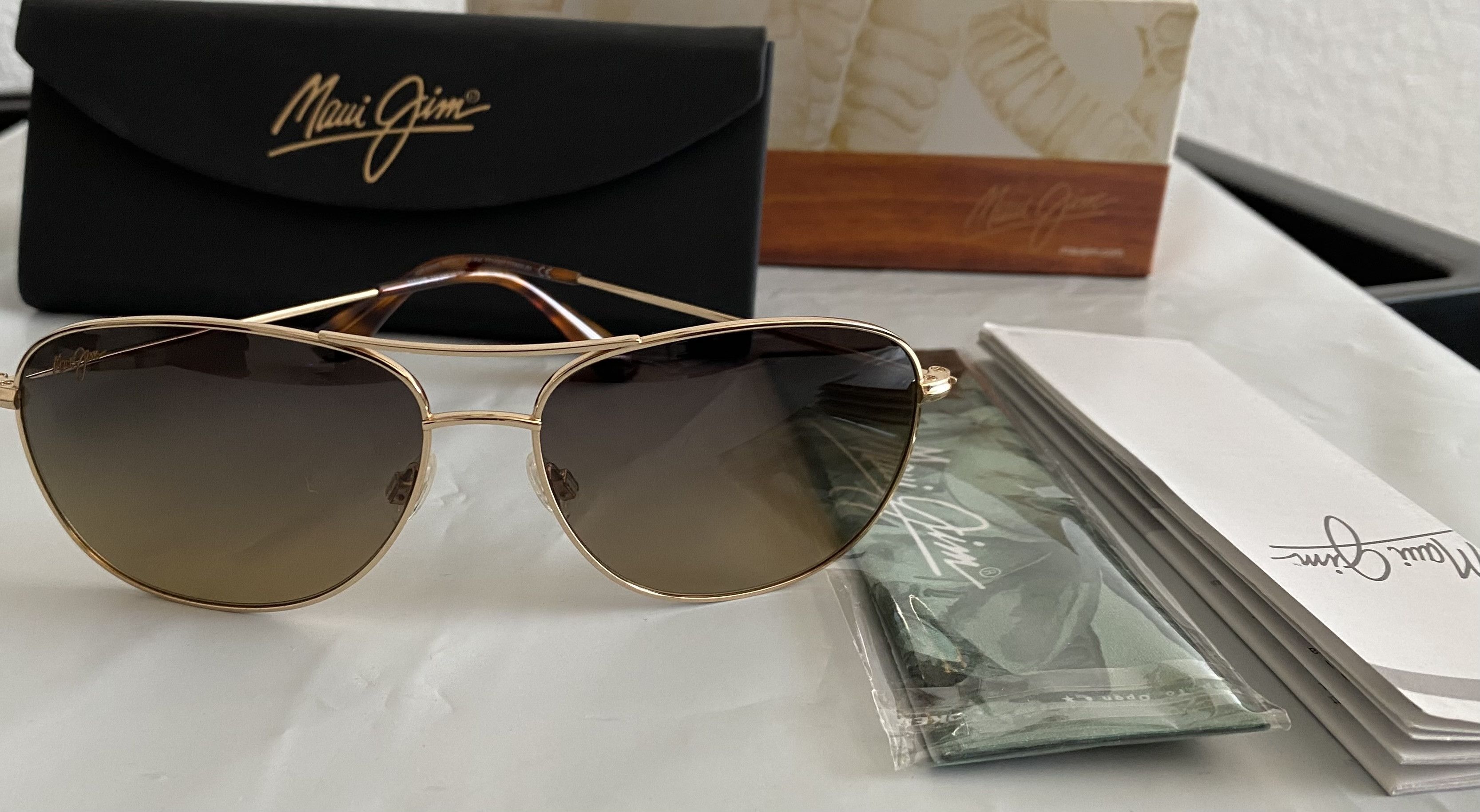 image of Maui Jim Cliff House Polarized Hcl Bronze Lens Sunglasses in Brown, Men's