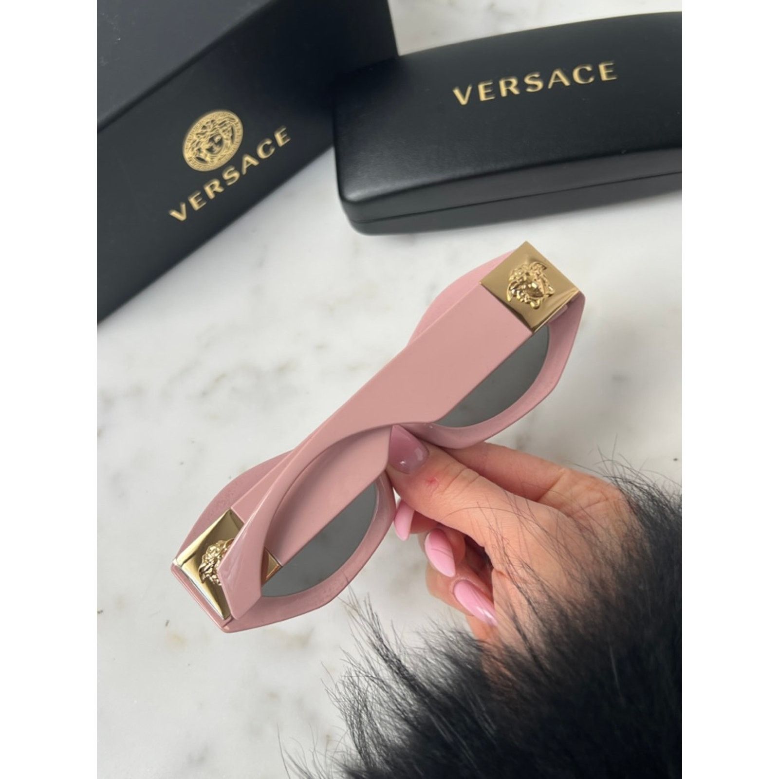 Versace NEW Versace VE4466-U Pink Cat Eye Sunglasses Size ONE SIZE - 4 Thumbnail