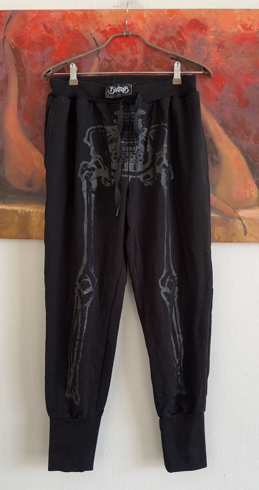Killstar Killstar Bone Black Cotton Sweatpants Size L Size US 34 / EU 50 - 1 Thumbnail
