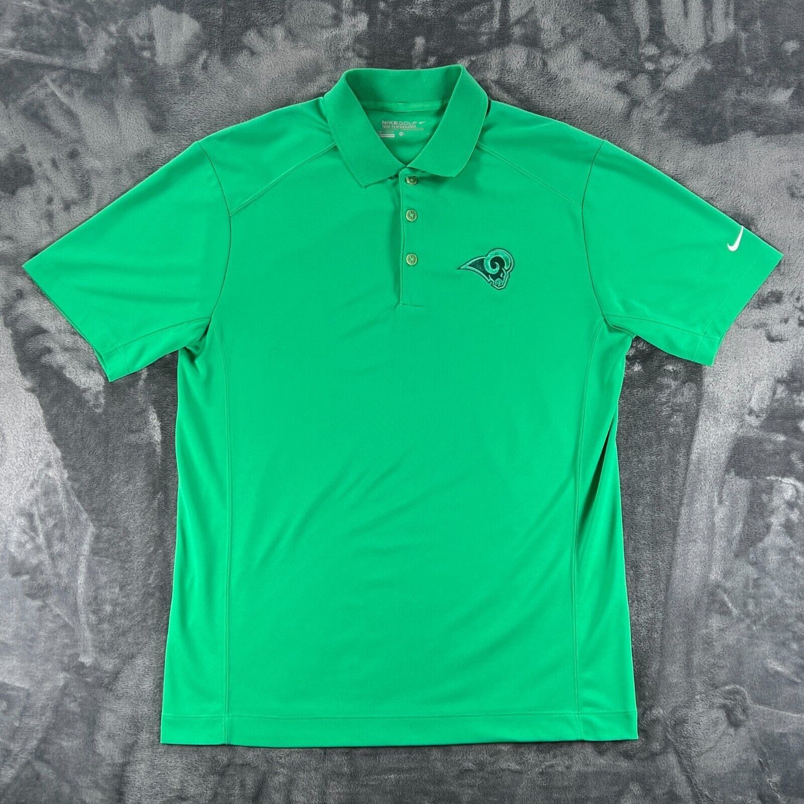 Nike Nike Golf Green Polo Men M St. Louis Rams Football NFL Team Size US M / EU 48-50 / 2 - 1 Thumbnail