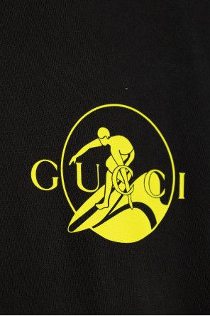 Gucci o1la5ras0426 Printed Cotton Jersey Sweatshirts in Black Size US L / EU 52-54 / 3 - 5 Thumbnail