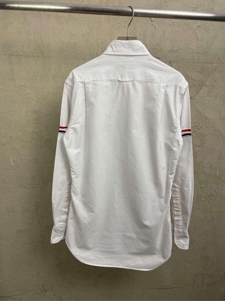 Thom Browne Thom browne White double-sleeved colored stripe shirt 2504- Size US XS / EU 42 / 0 - 2 Thumbnail