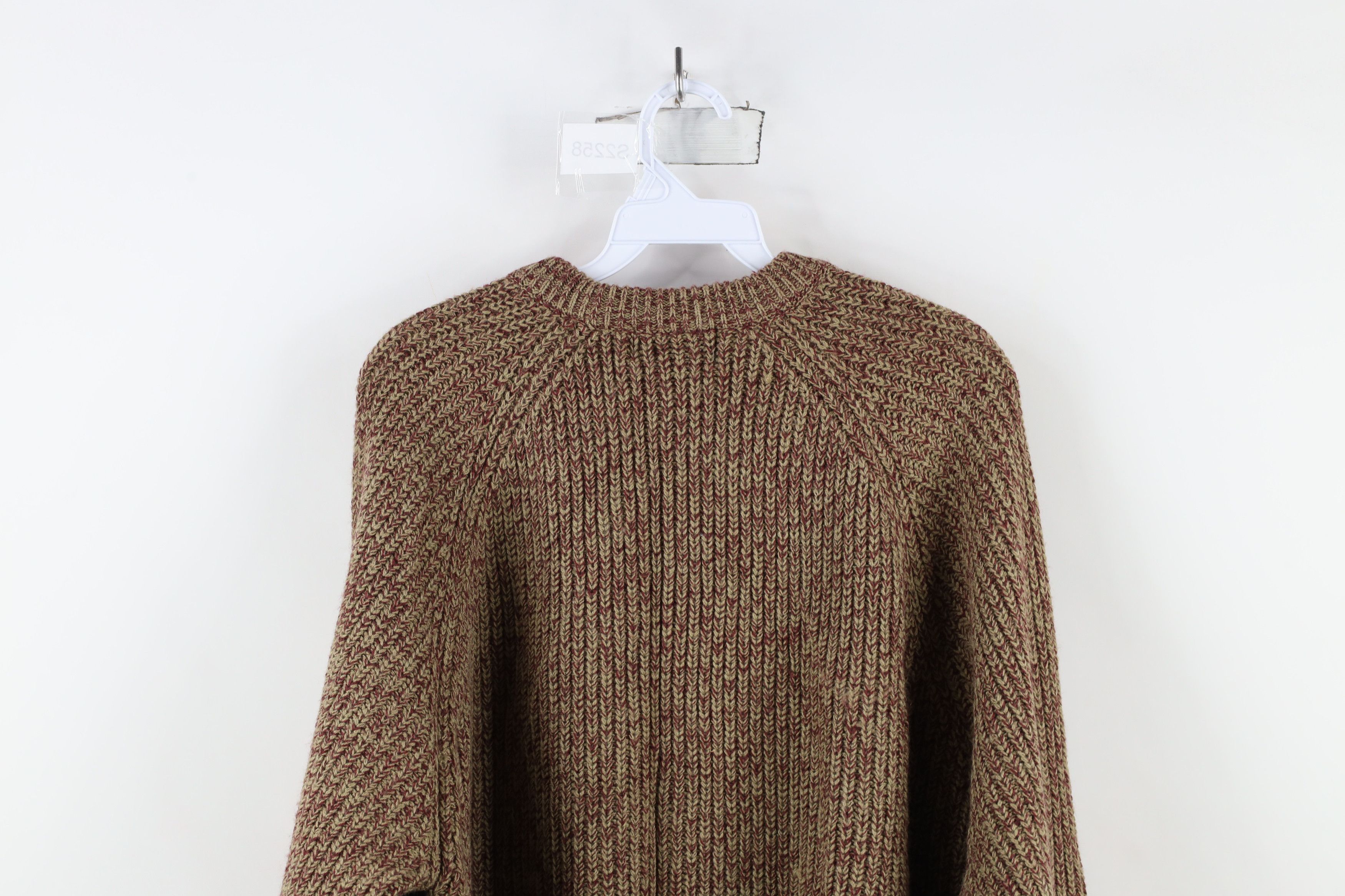 Vintage Vintage 90s Streetwear Ribbed Knit Crewneck Sweater Acrylic Size US XL / EU 56 / 4 - 6 Thumbnail