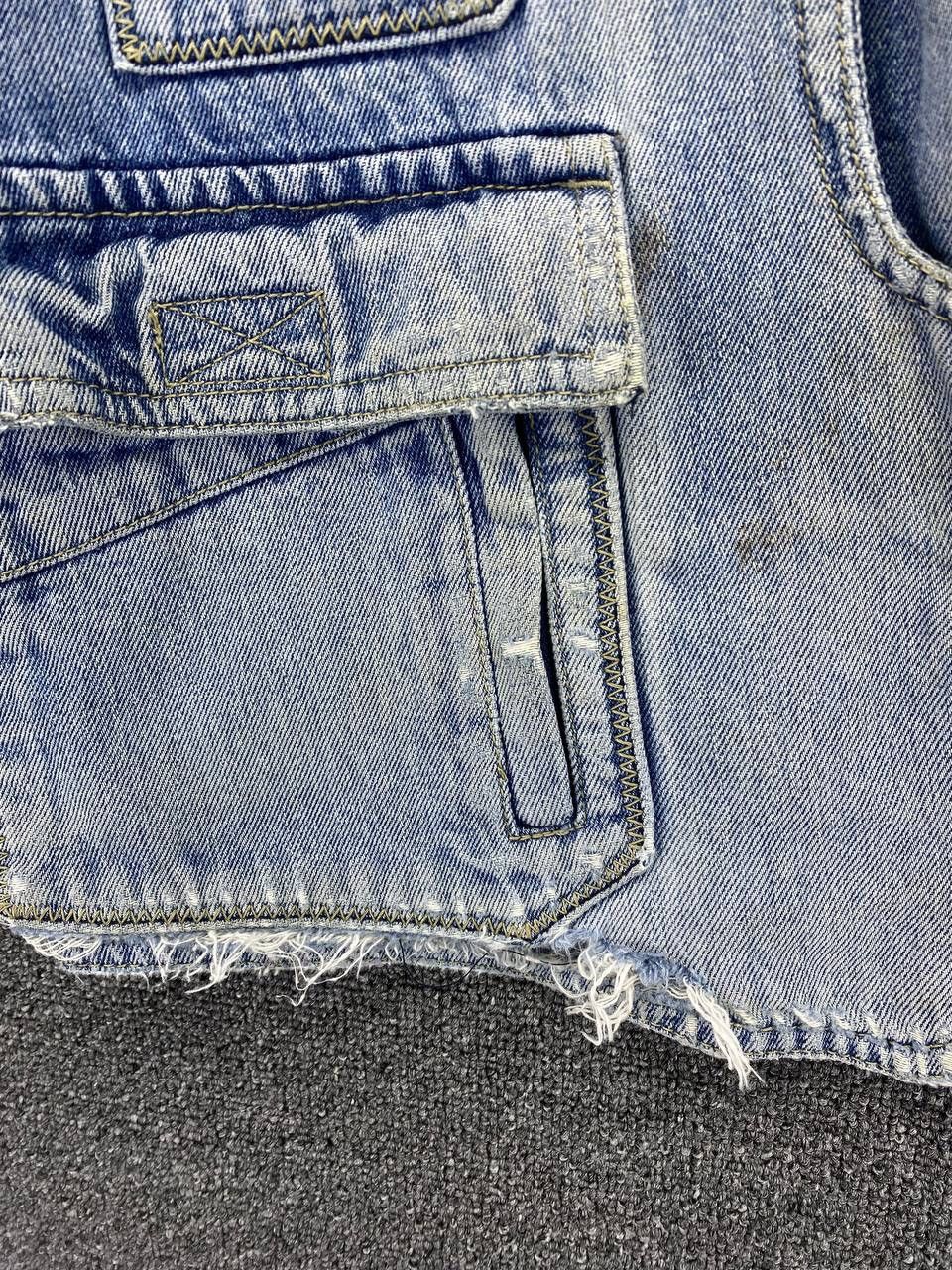 Vintage Vintage Gin Washi Rare Light Wash Denim Vest Size L / US 10 / IT 46 - 10 Thumbnail